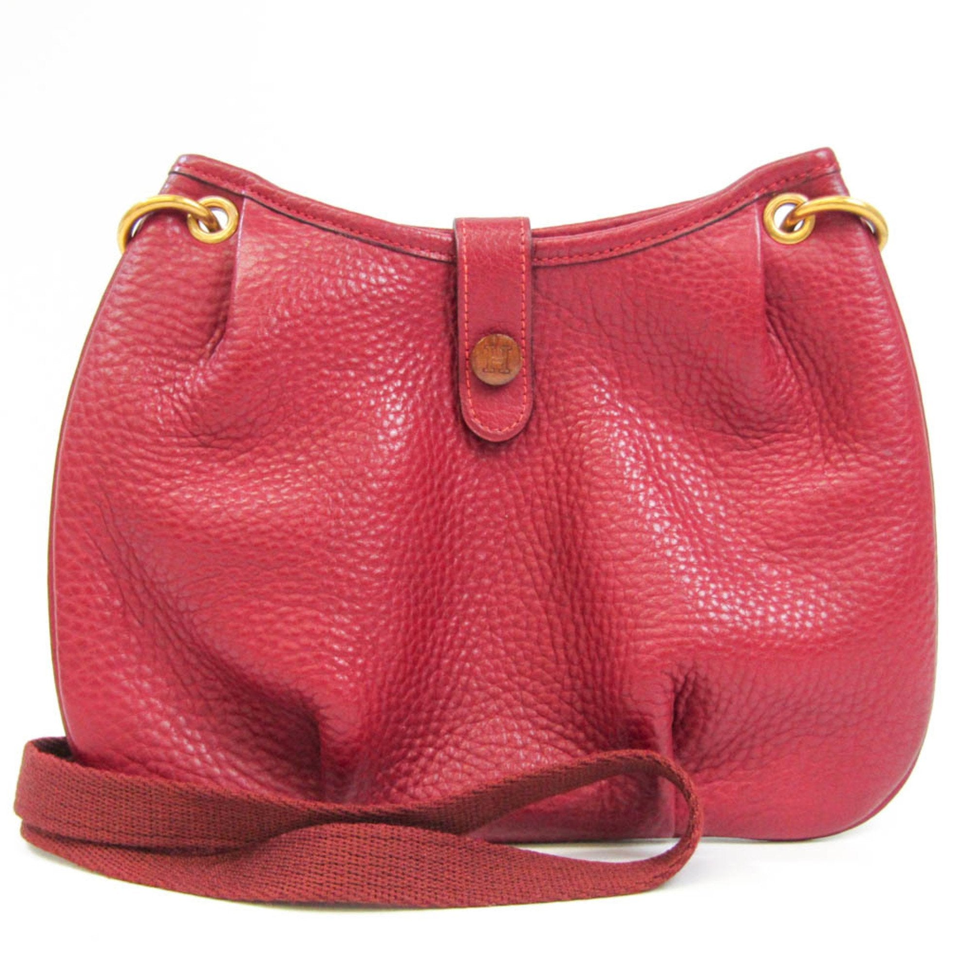 Hermes Red Leather Rodeo Bag Hermes