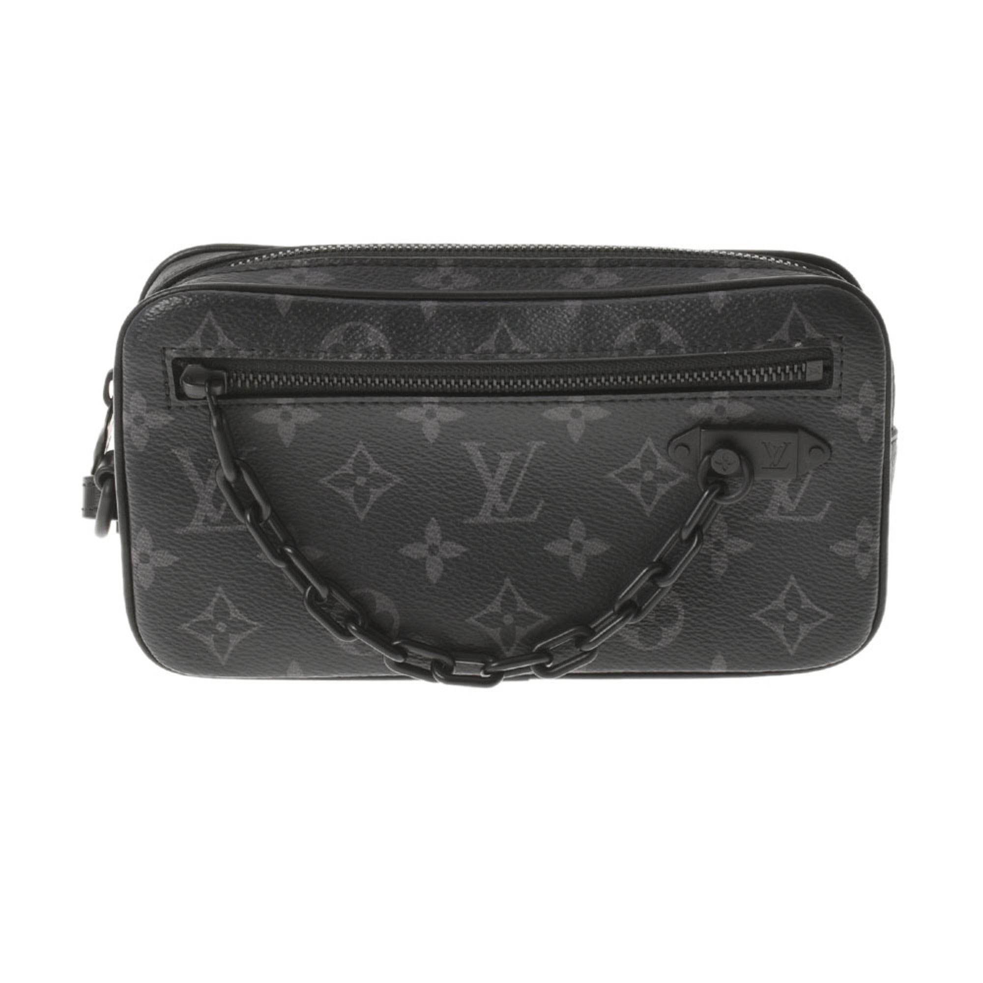 Louis Vuitton, Bags, Louis Vuitton Pochette Volga Black Monogram Eclipse  Bag Is For Men Or Women