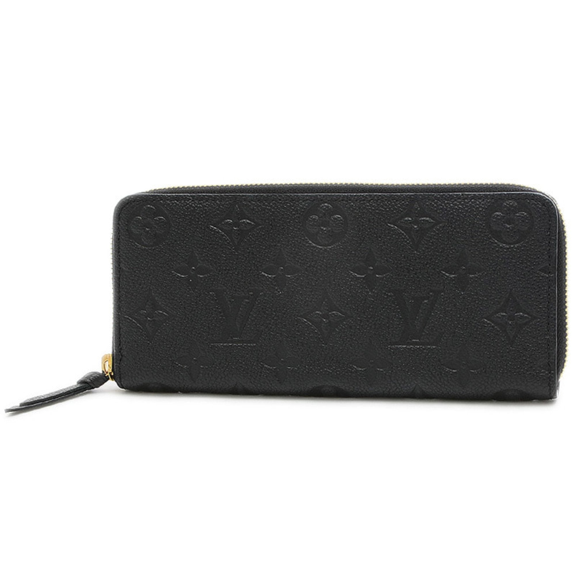 LOUIS VUITTON CLEMENCE Monogram Empreinte Noir Black WALLET