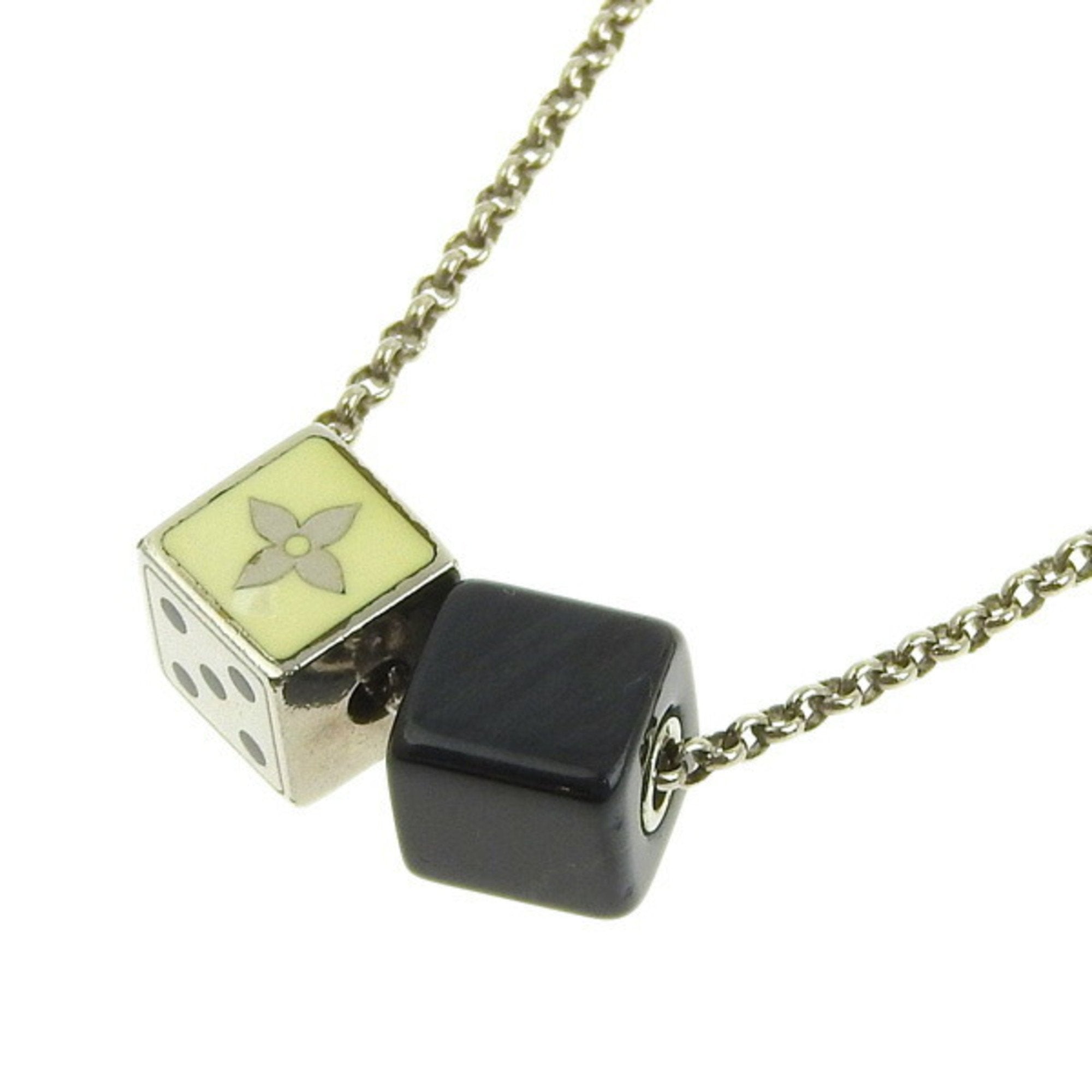 Louis Vuitton, Jewelry, Louis Vuitton Louis Vuitton Collier Dice Gambling  Necklace Silver Metal