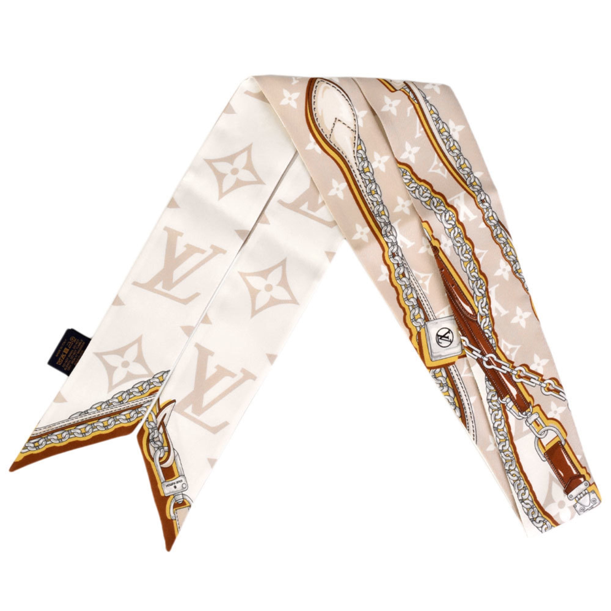 Louis Vuitton Silk Ultimate Monogram BB Bandeau Scarf (SHF-owHmv7)