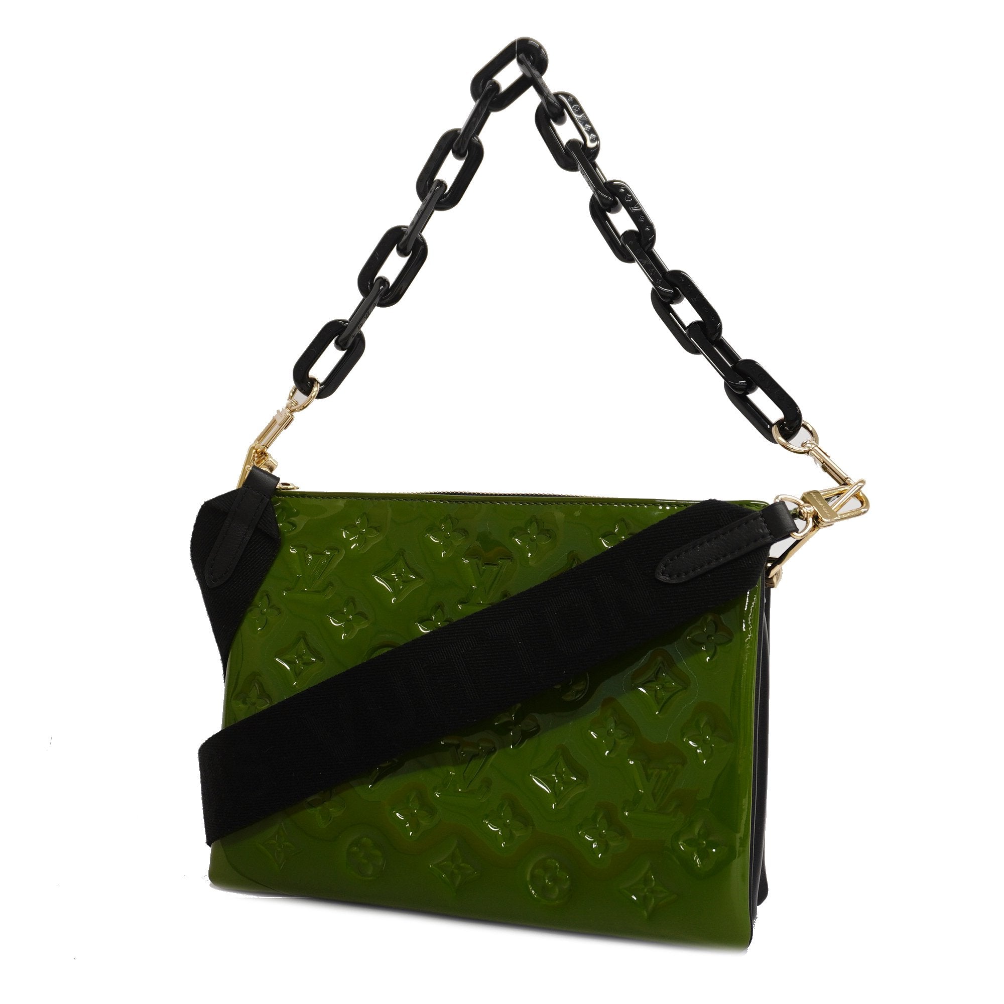 Louis Vuitton Monogram Vernis Coussin PM - Green Shoulder Bags