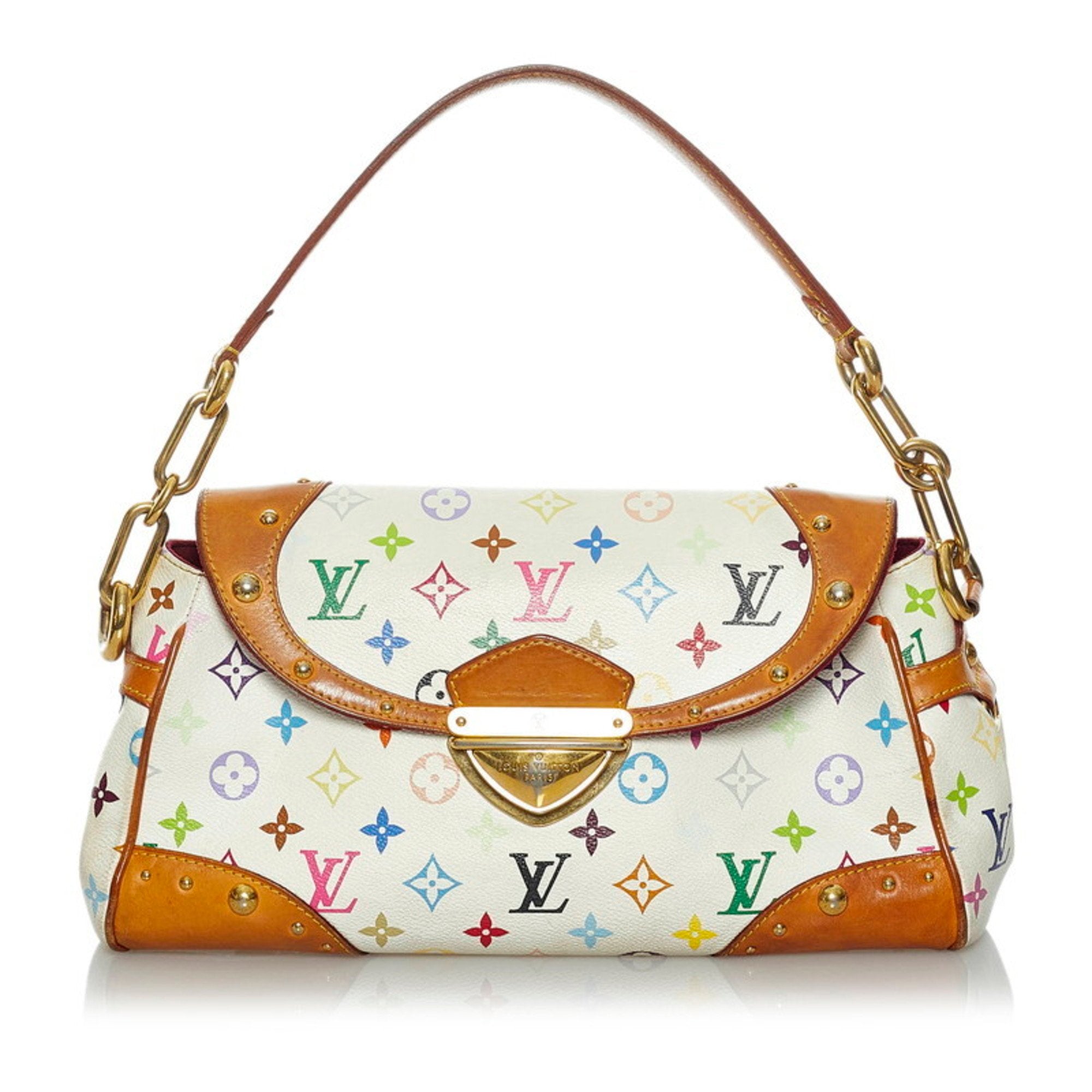 Louis Vuitton White Monogram Multicolore Canvas Marilyn Shoulder Bag