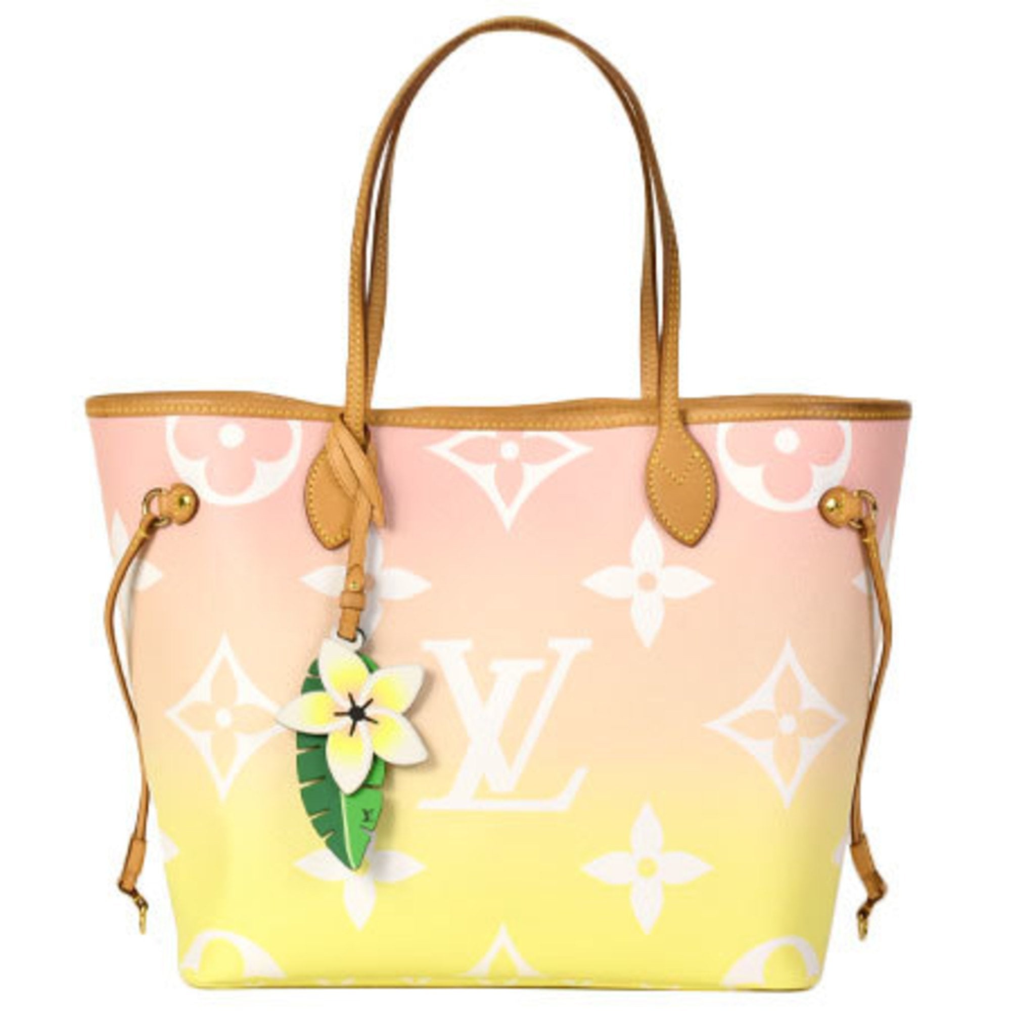 LOUIS VUITTON Neverfull MM Tote Bag Pouch BY THE POOL Pink M45680 Auth LV  New