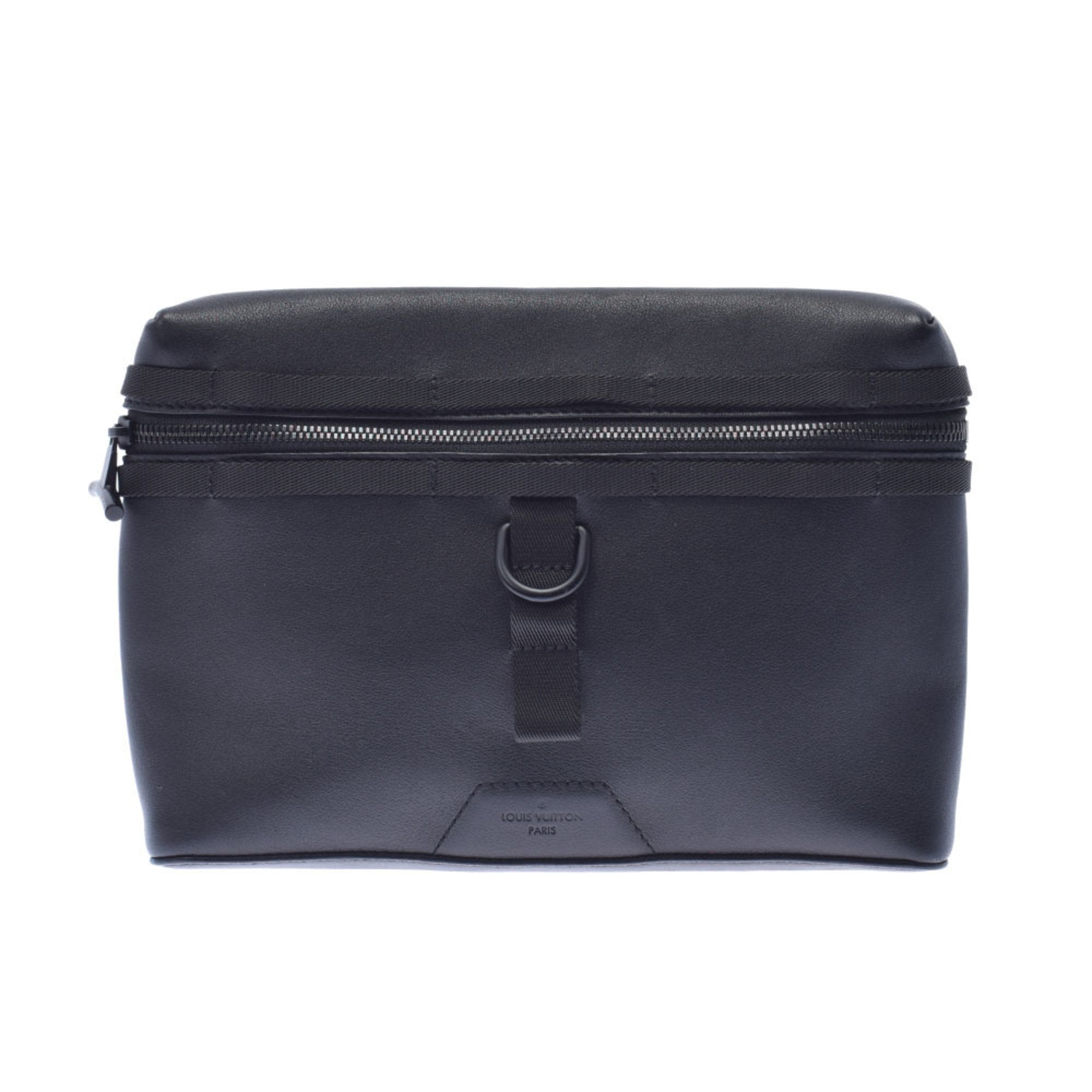 Louis Vuitton Crossbody Shoulder Bag Messenger Pm Black Leather Men's  M52176 Auction