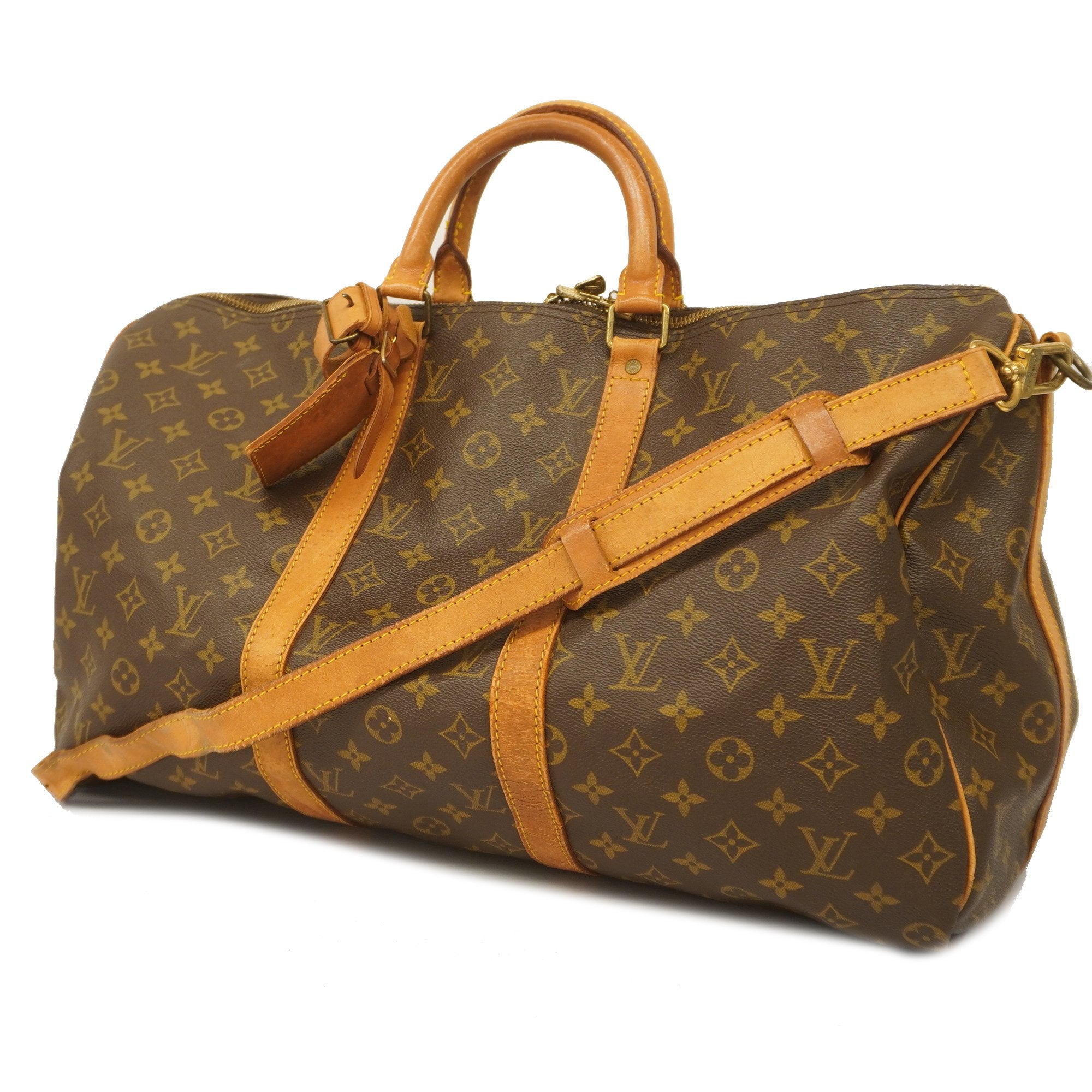 LOUIS VUITTON Boston bag M41416 Keepall 50 Bandouliere Monogram