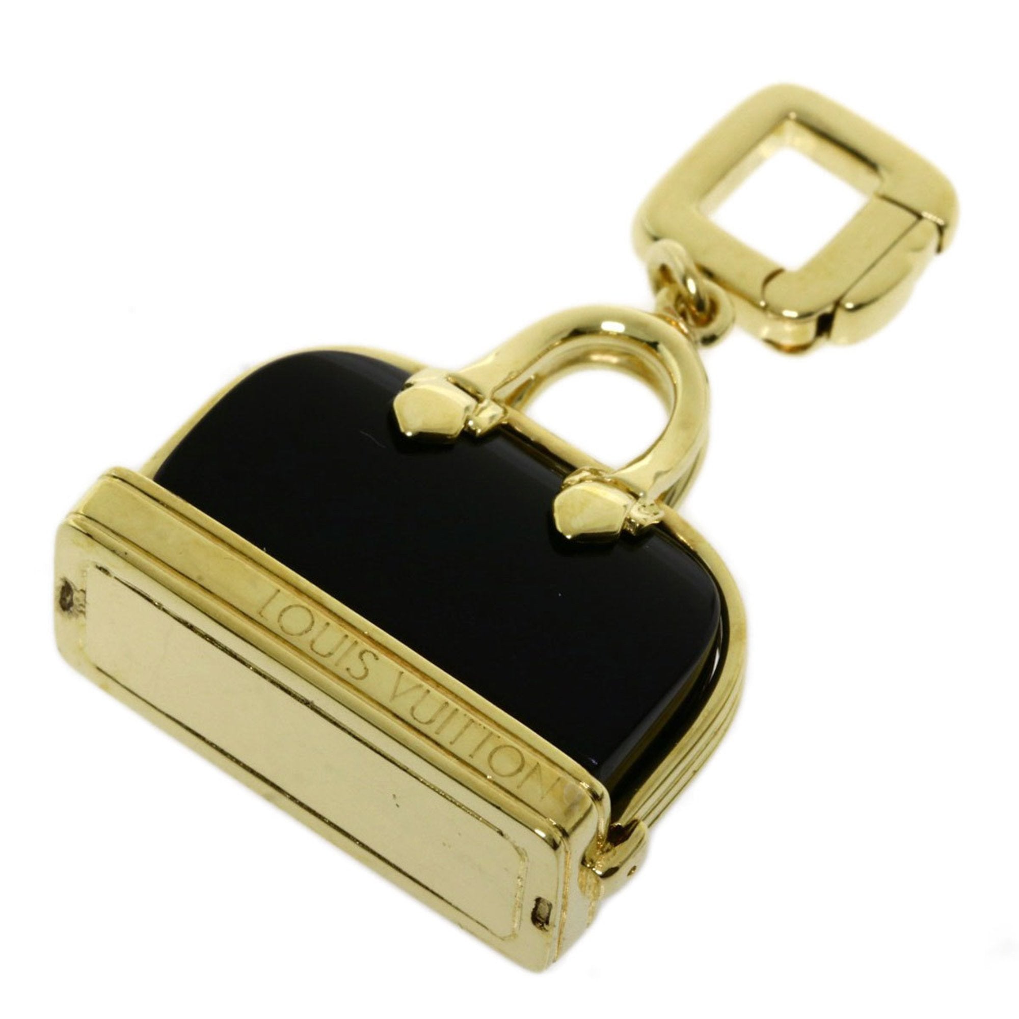 Louis Vuitton Onyx Yellow Gold 18K Alma Bag Charm Pendant Modern