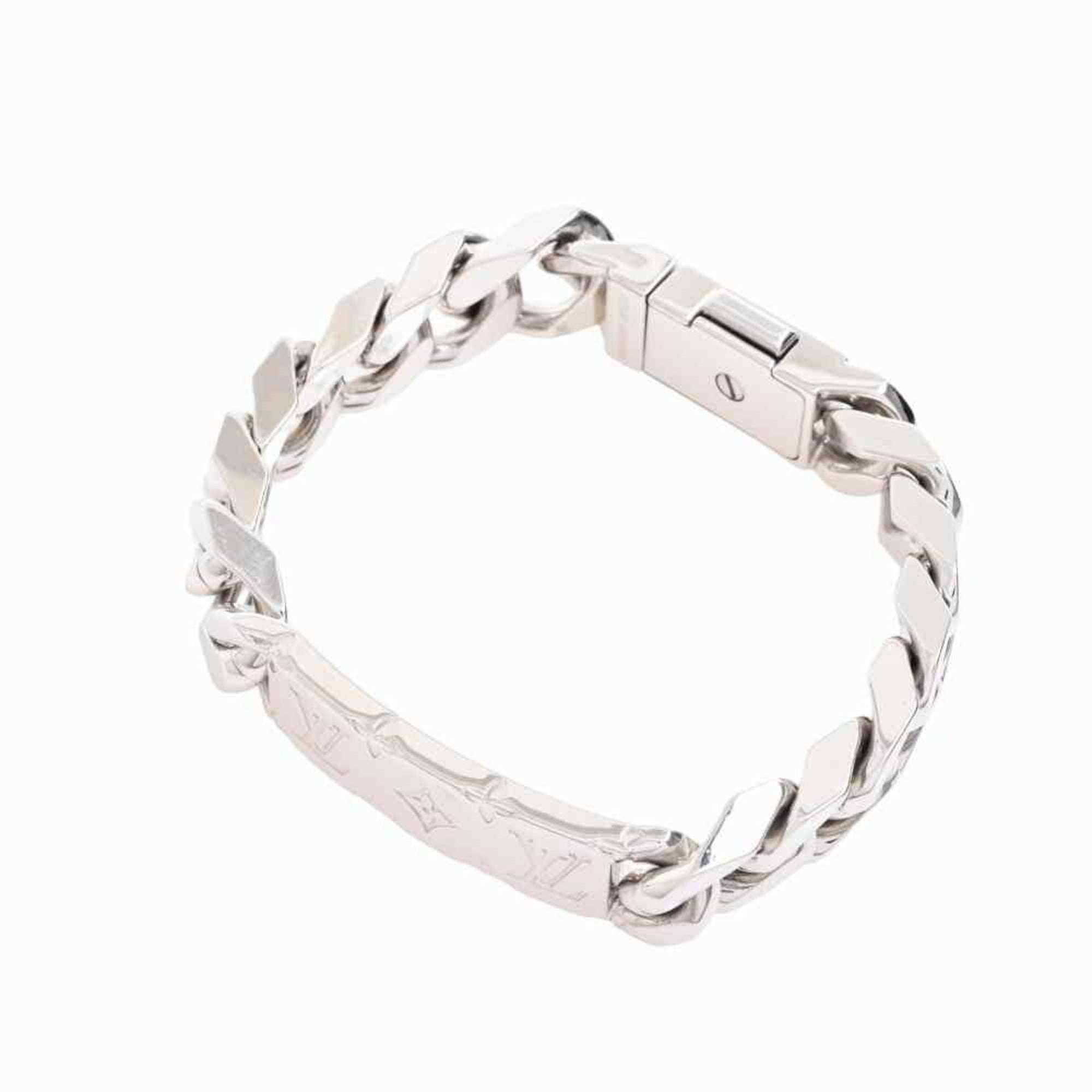 RARE Louis Vuitton Monogram White Porcelain Chain Link Bracelet
