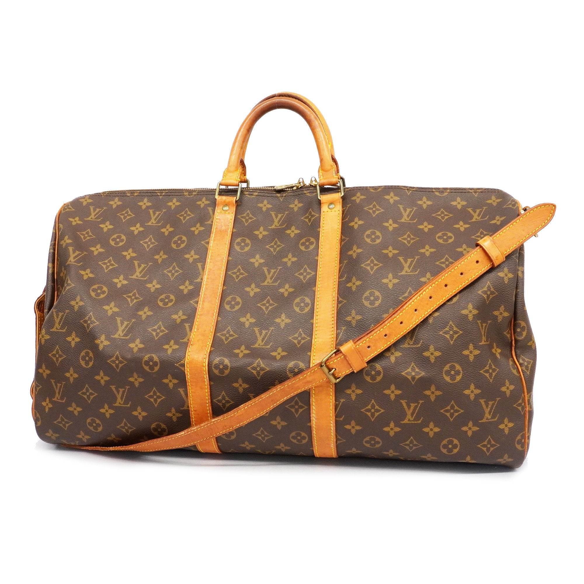 Louis Vuitton Monogram Keepall Bandouliere 55 Boston Bag M41414 USED