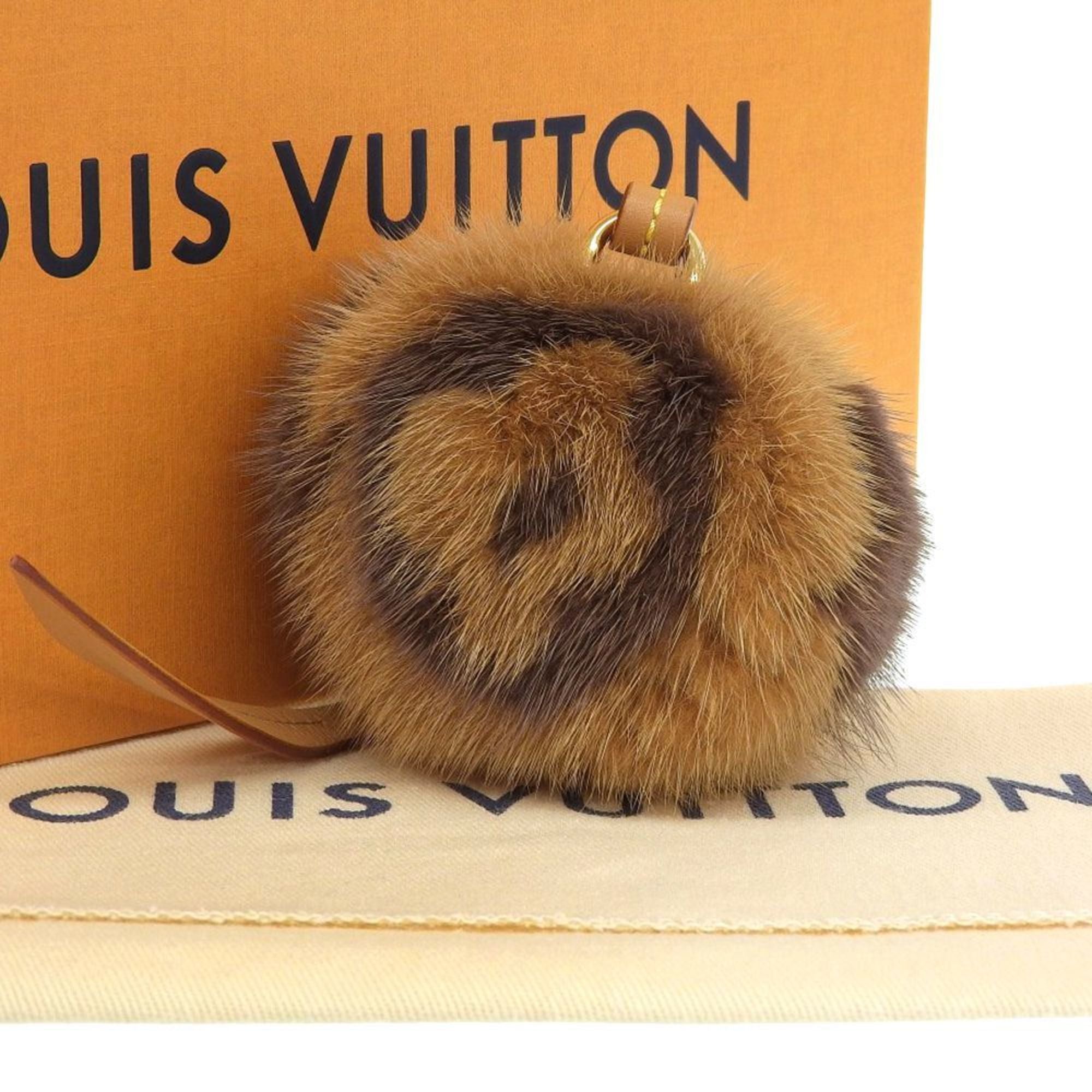 Louis Vuitton Lion Bag Charm and Key Holder Mink with Monogram