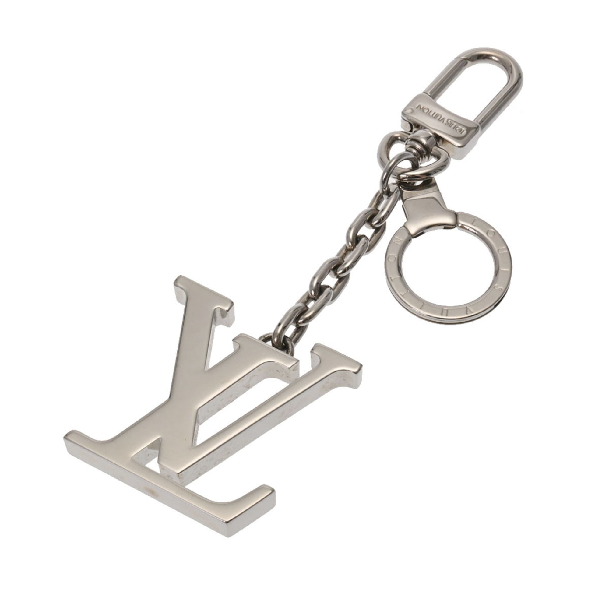 LOUIS VUITTON Porte Kleinial LV Key Ring Silver M65071 Unisex Metal Ke