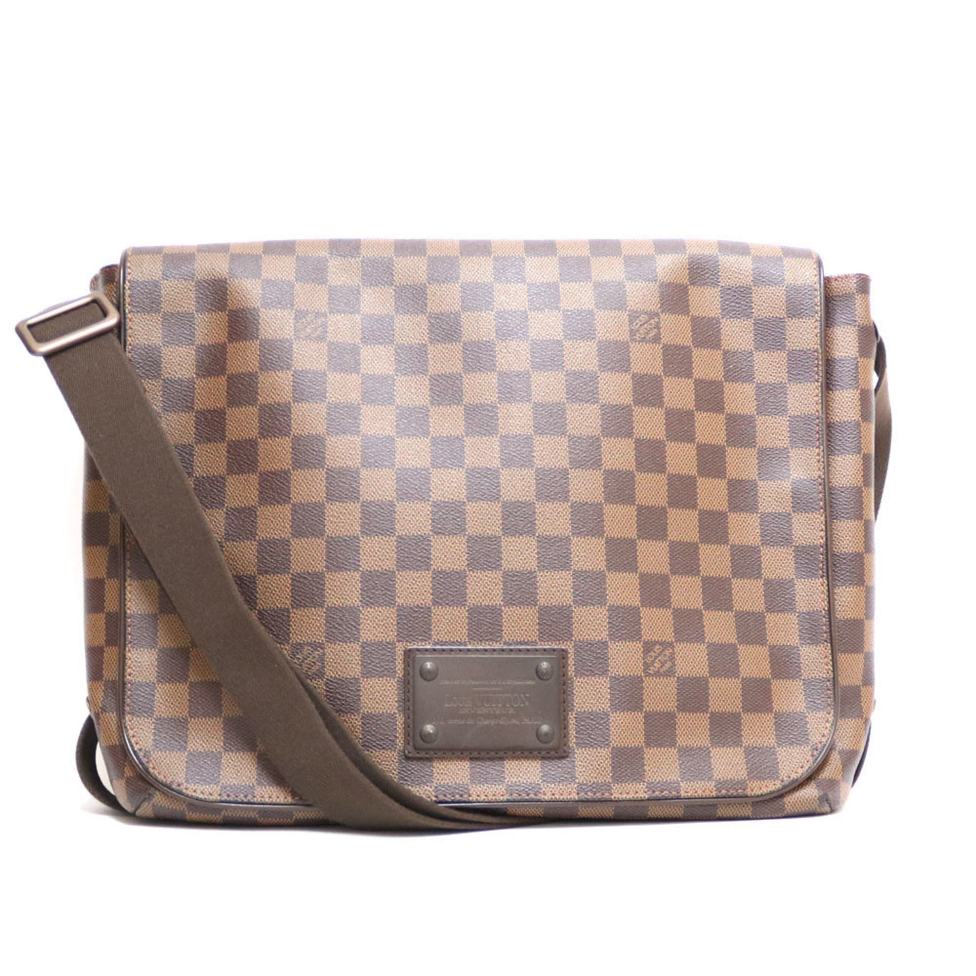 LOUIS VUITTON Brooklyn GM Damier Ebene Shoulder Bag Brown