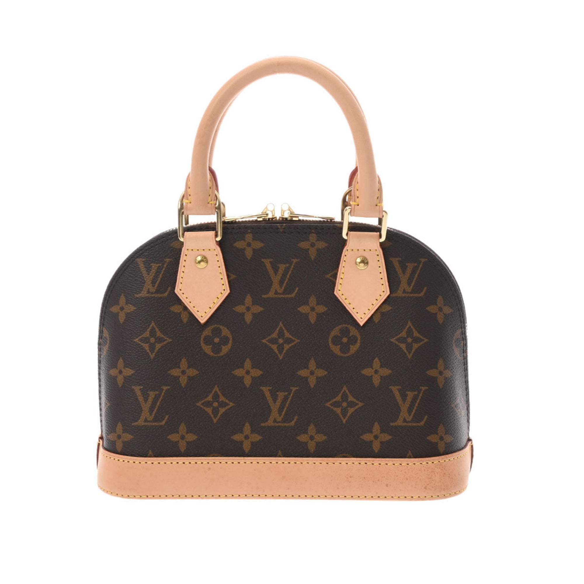 Alma BB Monogram Canvas, Brown