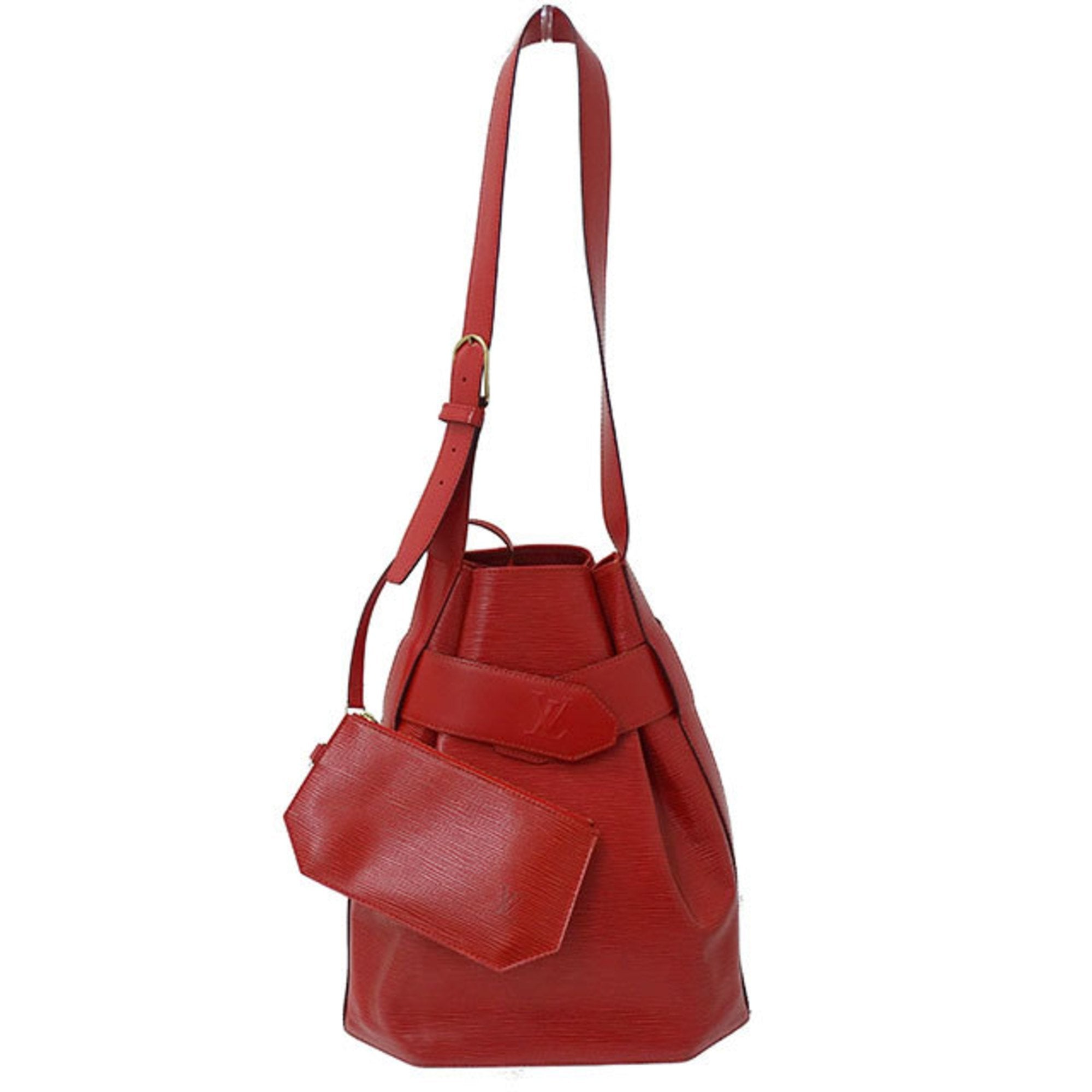 Louis Vuitton Vintage Castilian Red Sac D'epaule GM Epi Leather