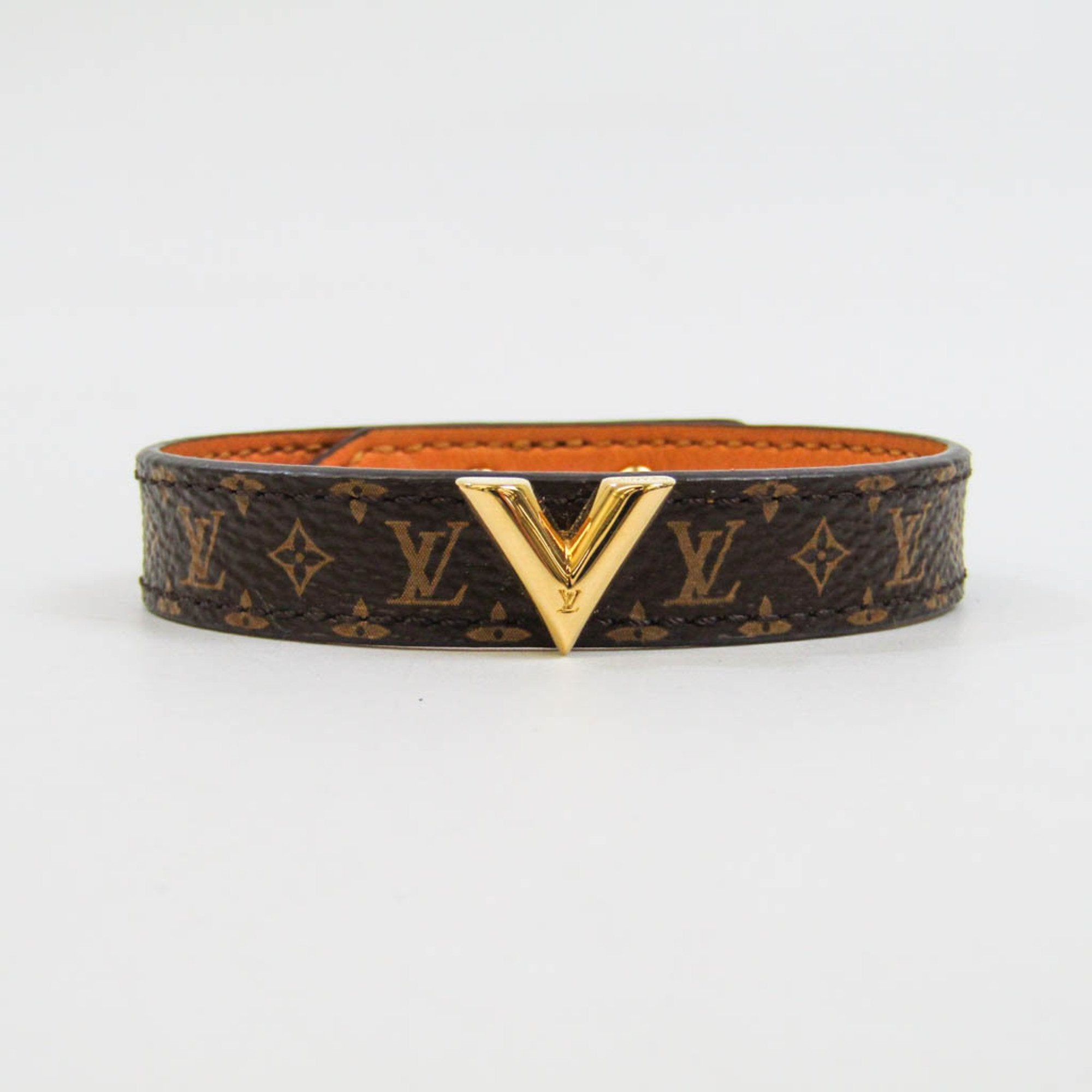 Louis Vuitton Monogram Brasserie Fasten Your LV Bracelet Brown Gold M6