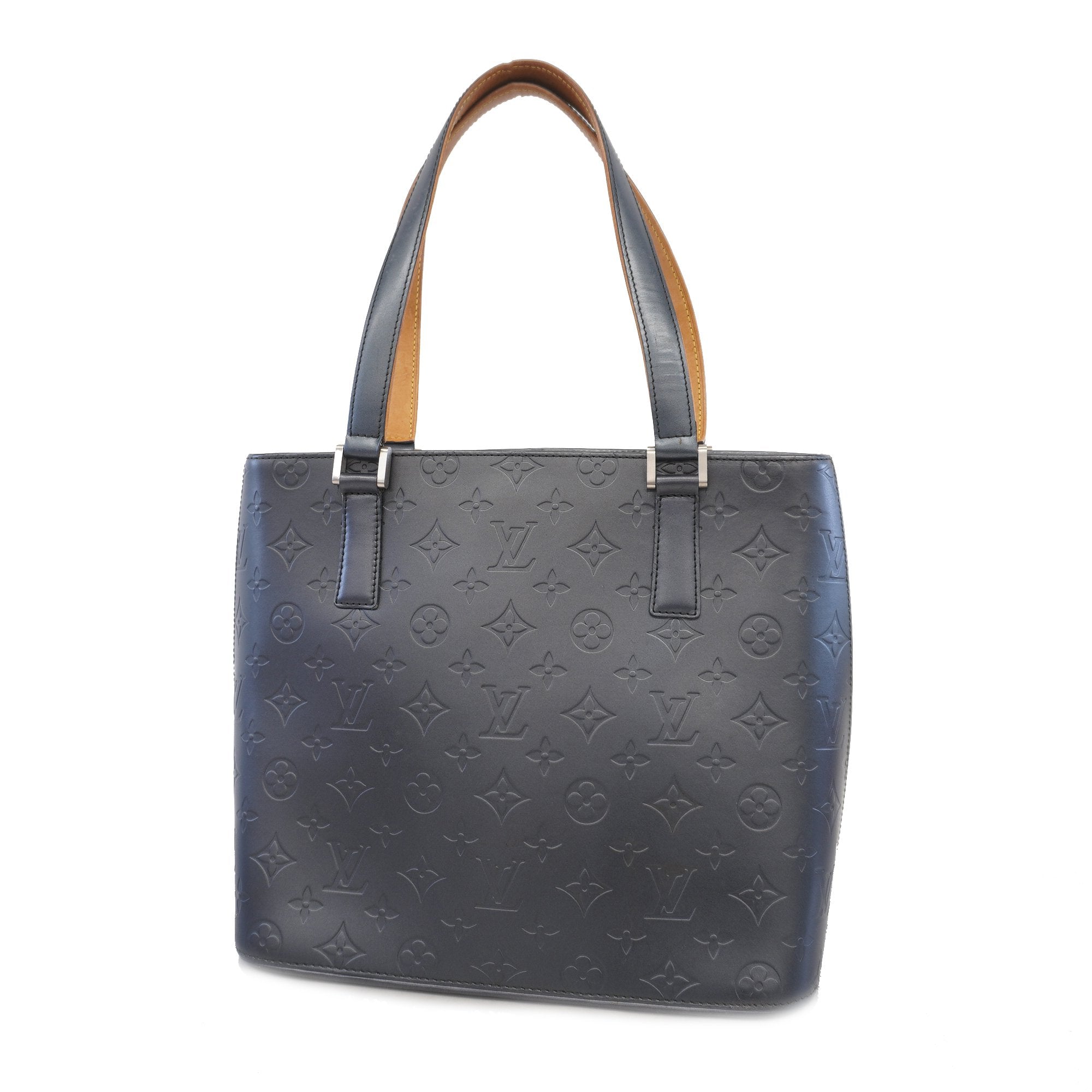 Blue Louis Vuitton Monogram Mat Stockton Tote Bag