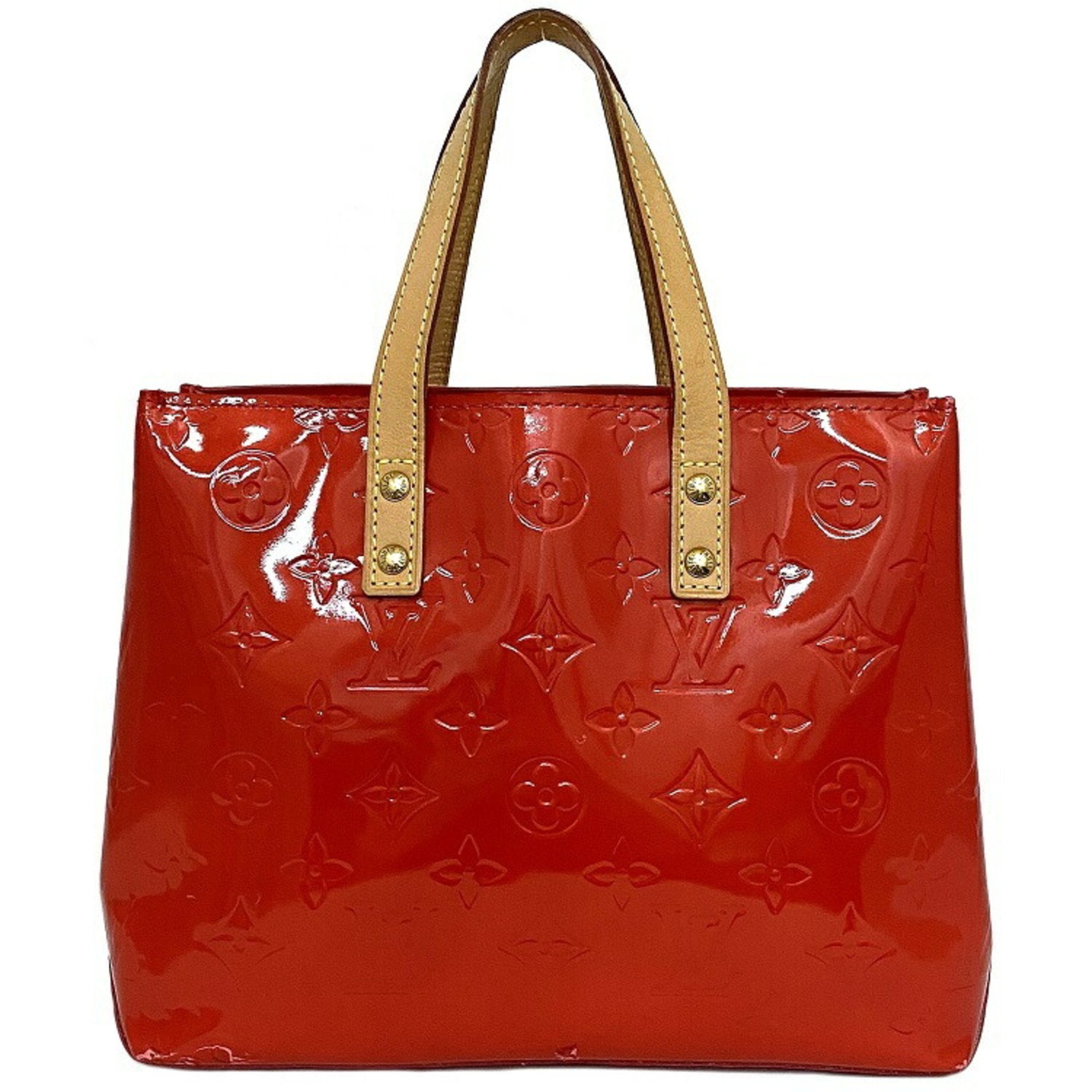 Louis Vuitton Red Vernis Bag - 9 For Sale on 1stDibs