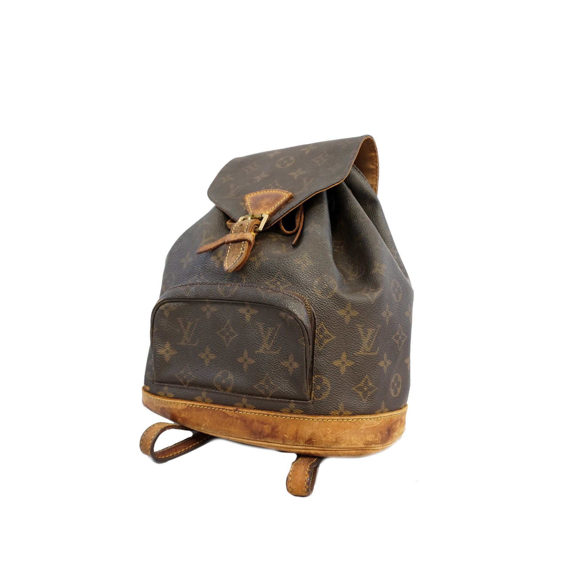 Authenticated Used Louis Vuitton Monogram Montsouris MM M51136 Bag Backpack  Ladies 