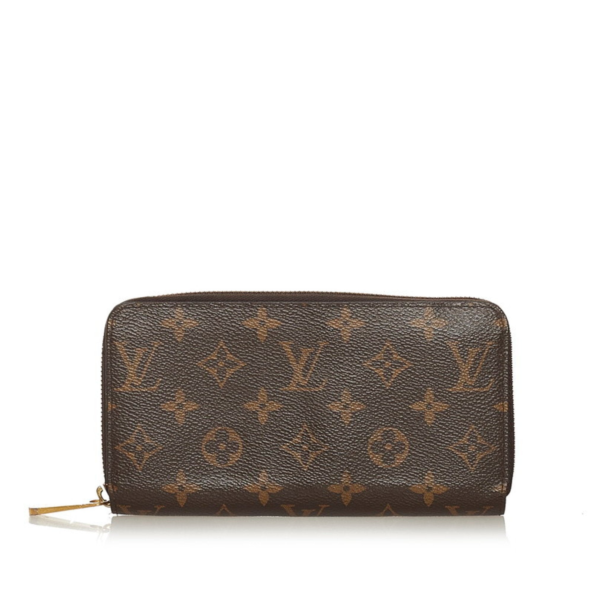 Louis Vuitton Round Long Wallet Monogram Zippy M42616 Women's