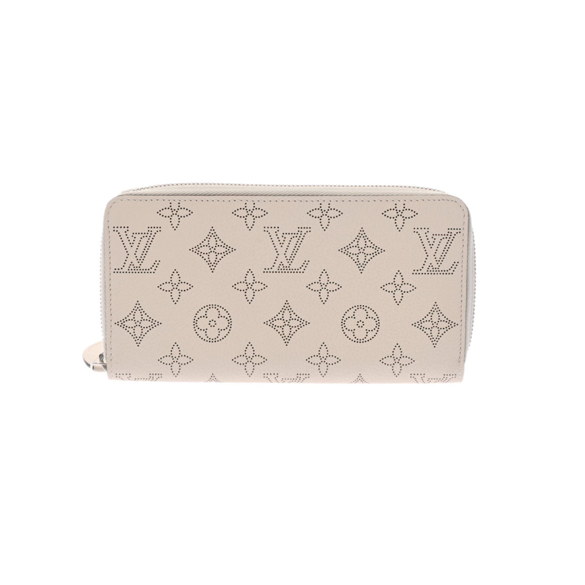 LOUIS VUITTON Mahina Zippy Evoir M61869 Unisex Leather Long Wallet