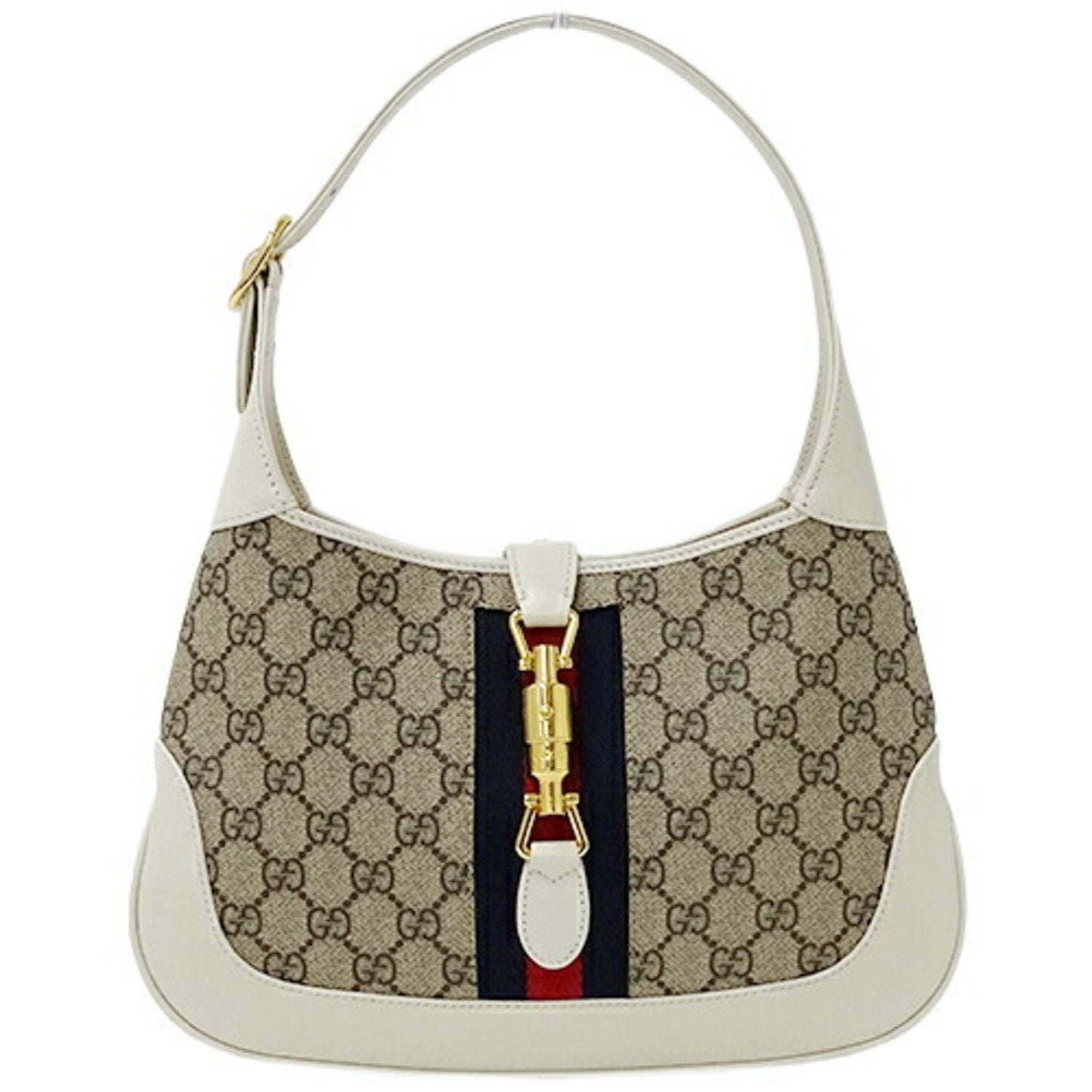 Jackie 1961 small GG shoulder bag Beige and white