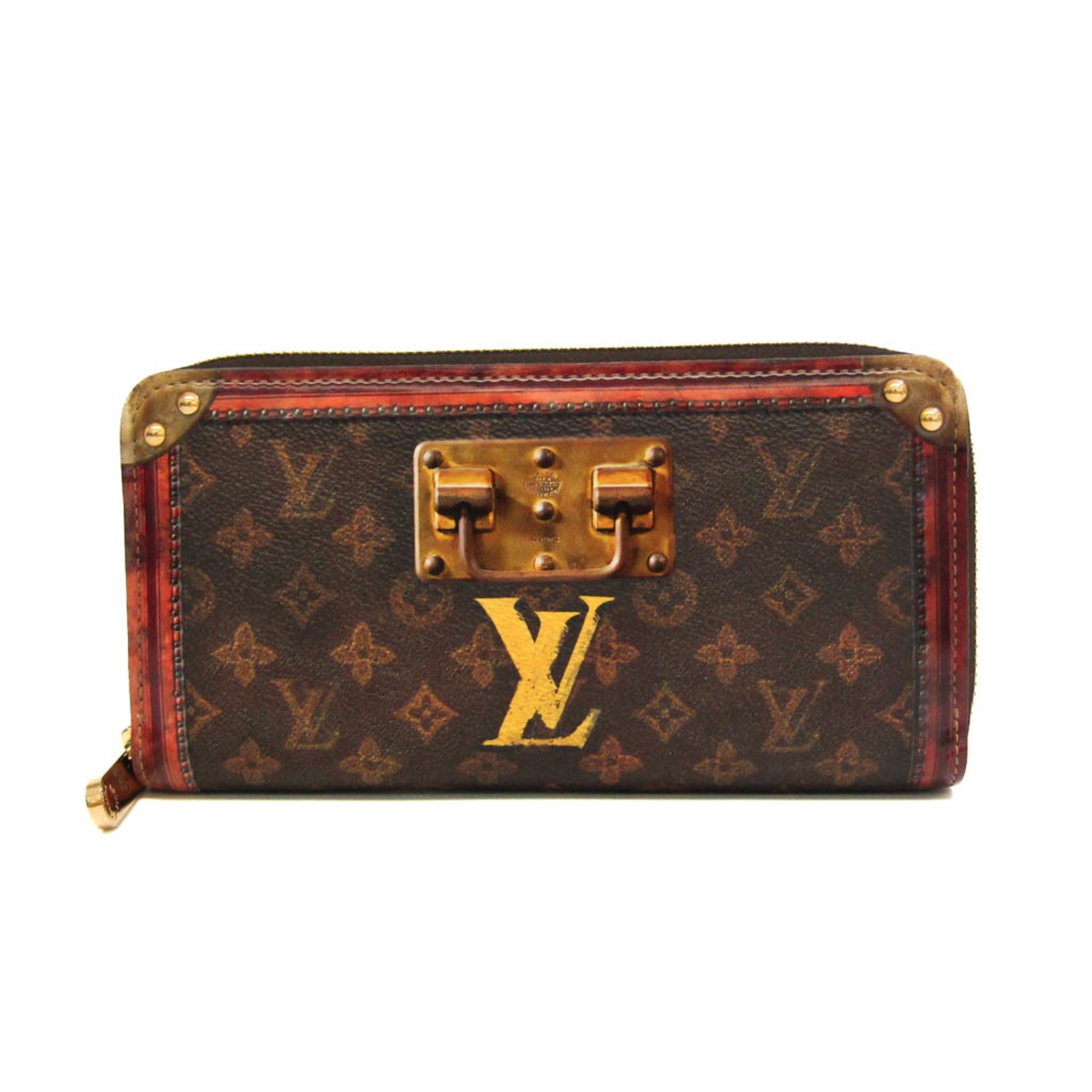 Louis Vuitton Monogram Zippy Wallet Trunk Time M52746 Women,Men Monogram  Long Wallet (bi-fold) Brown