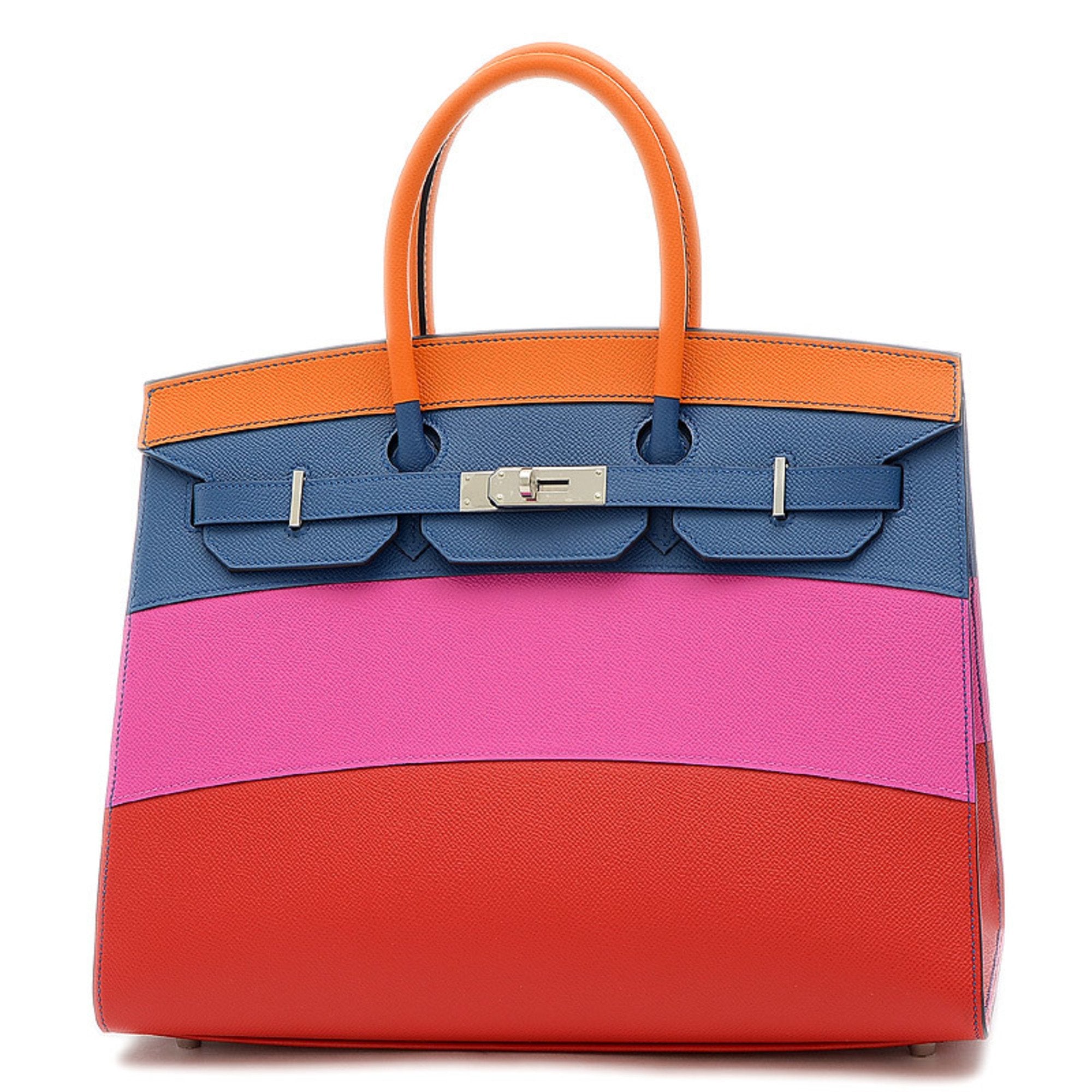 Birkin 35 Sunset Rainbow Epsom Apricot / Blue Agate / Magnolia / Rouge  Casaque