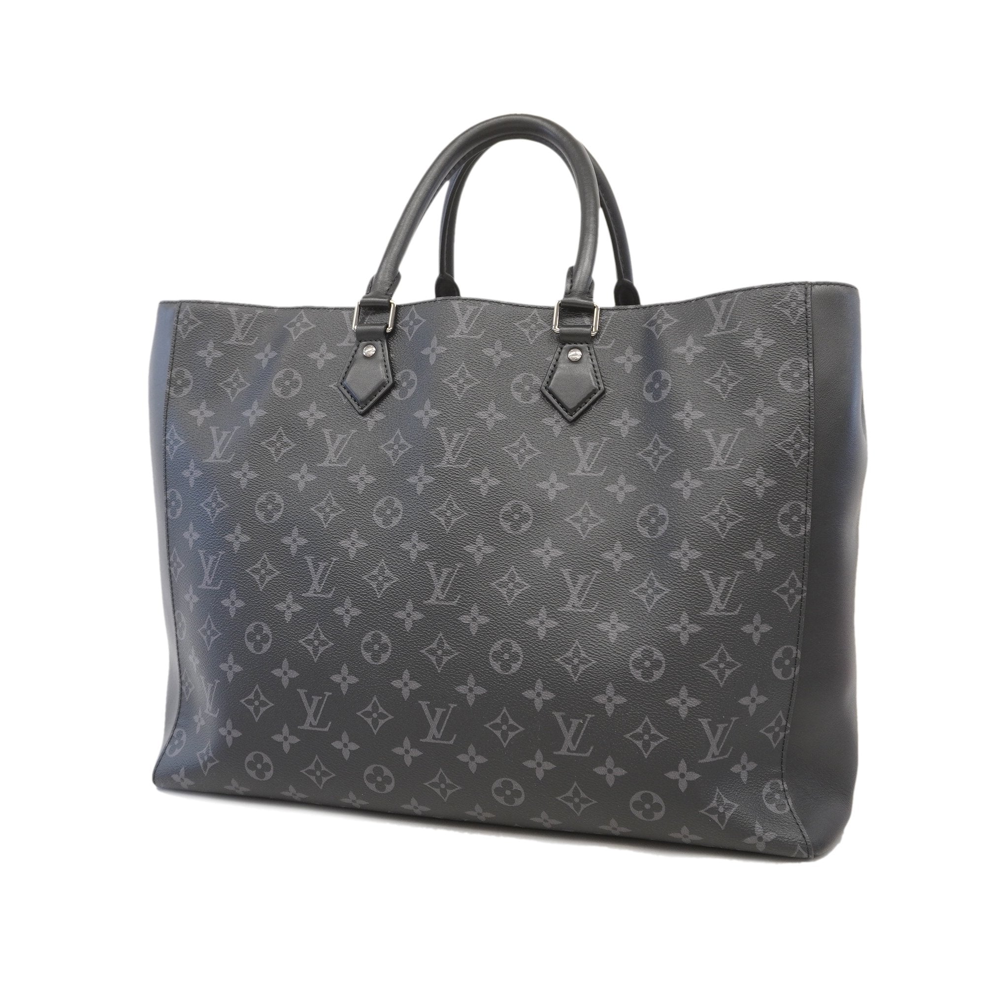 LOUIS VUITTON LOUIS VUITTON Grand Sac Tote Bag M44733 Monogram eclipse  canvas Black Used mens M44733