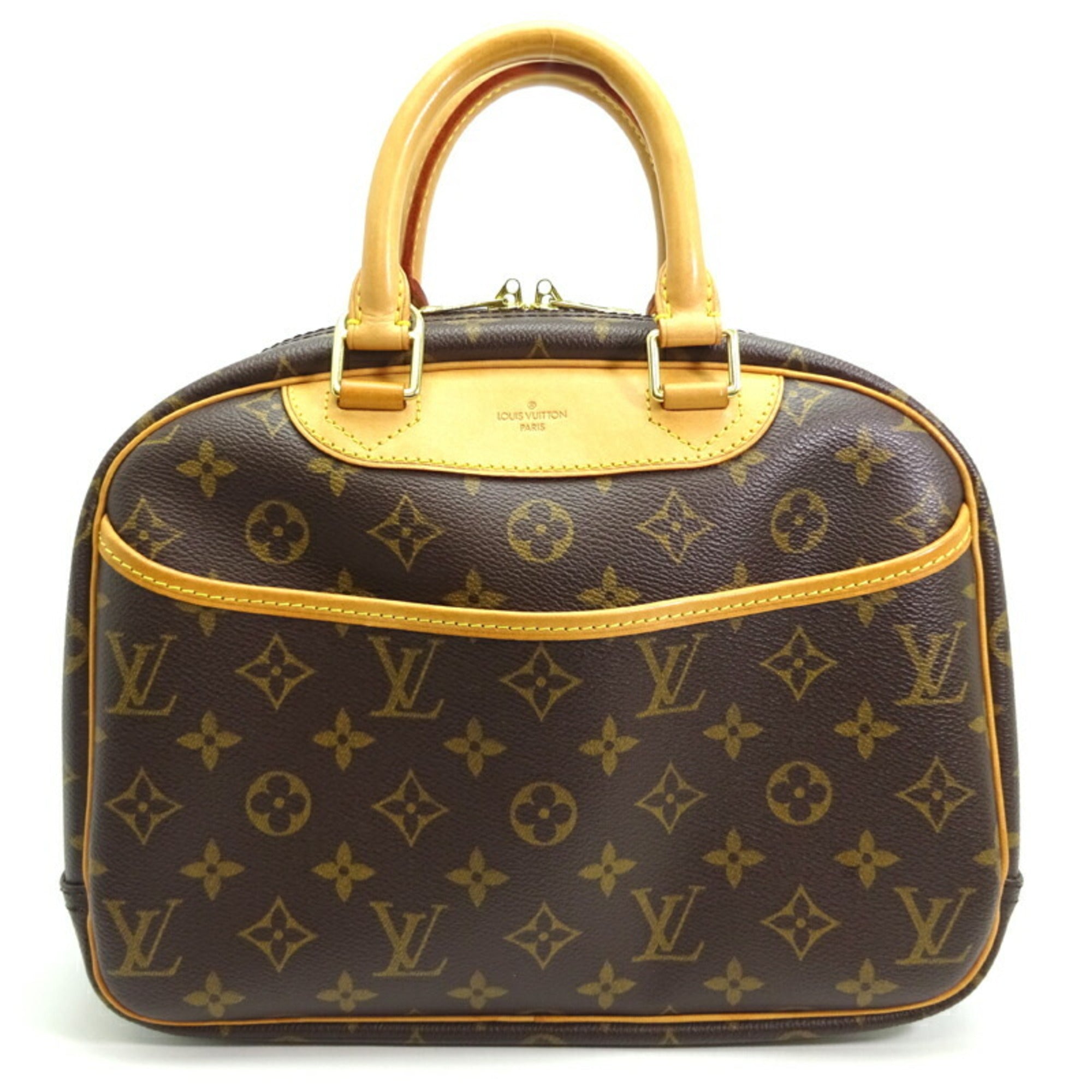 Louis Vuitton Trouville Women's Handbag M42228 Monogram Ebene (Brown)