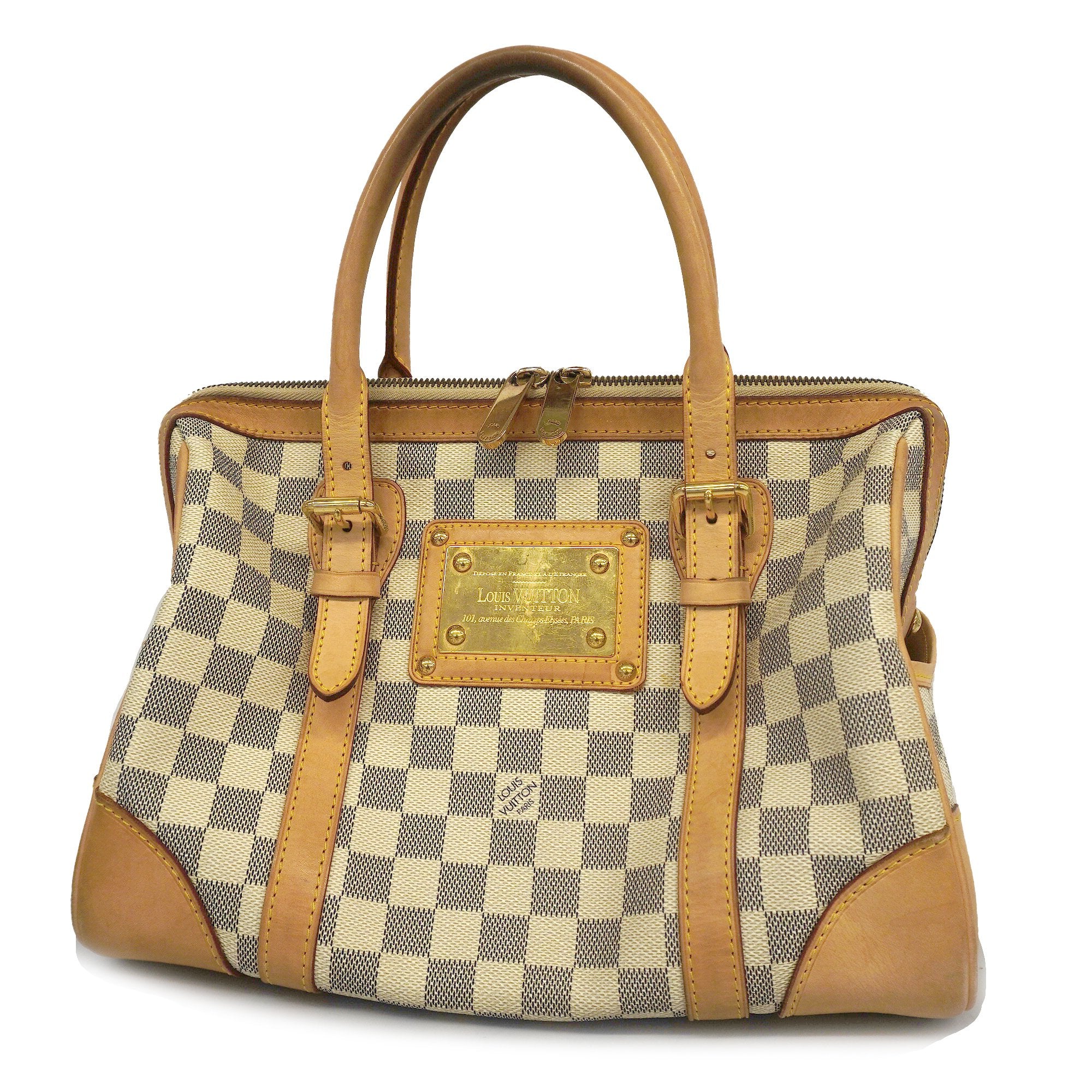 Louis Vuitton Berkeley Azur Damier Boston Shoulder Bag