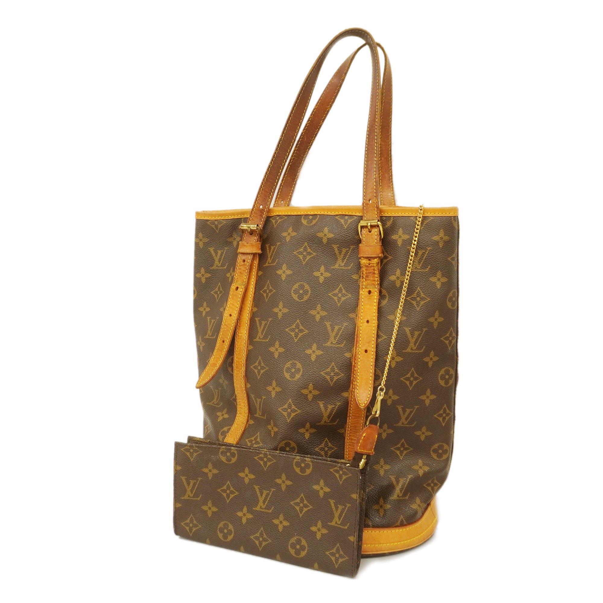 Auth Louis Vuitton Monogram Petit Bucket M42238 Women's Tote Bag