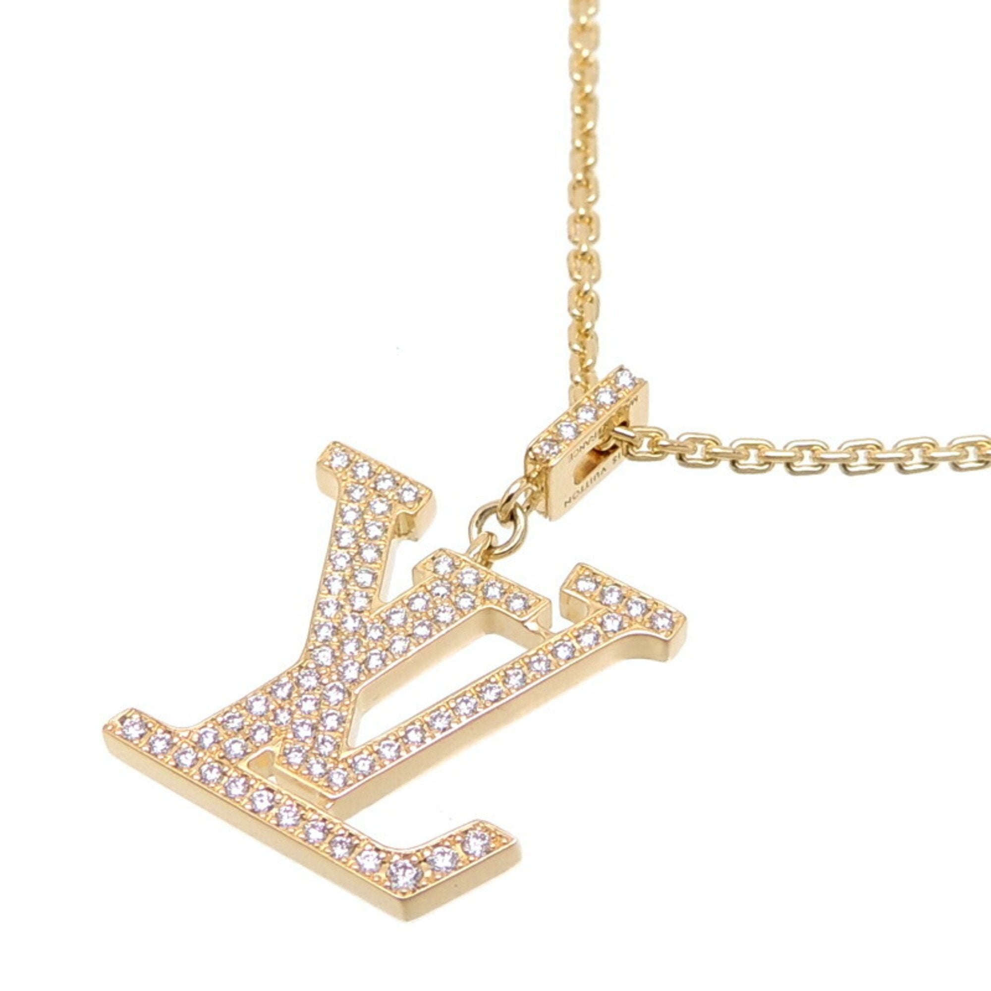 Authenticated Used Louis Vuitton LOUIS VUITTON Necklace Women's Diamond  750PG Pink Gold Pandantif LV Volt One PM Q93813 