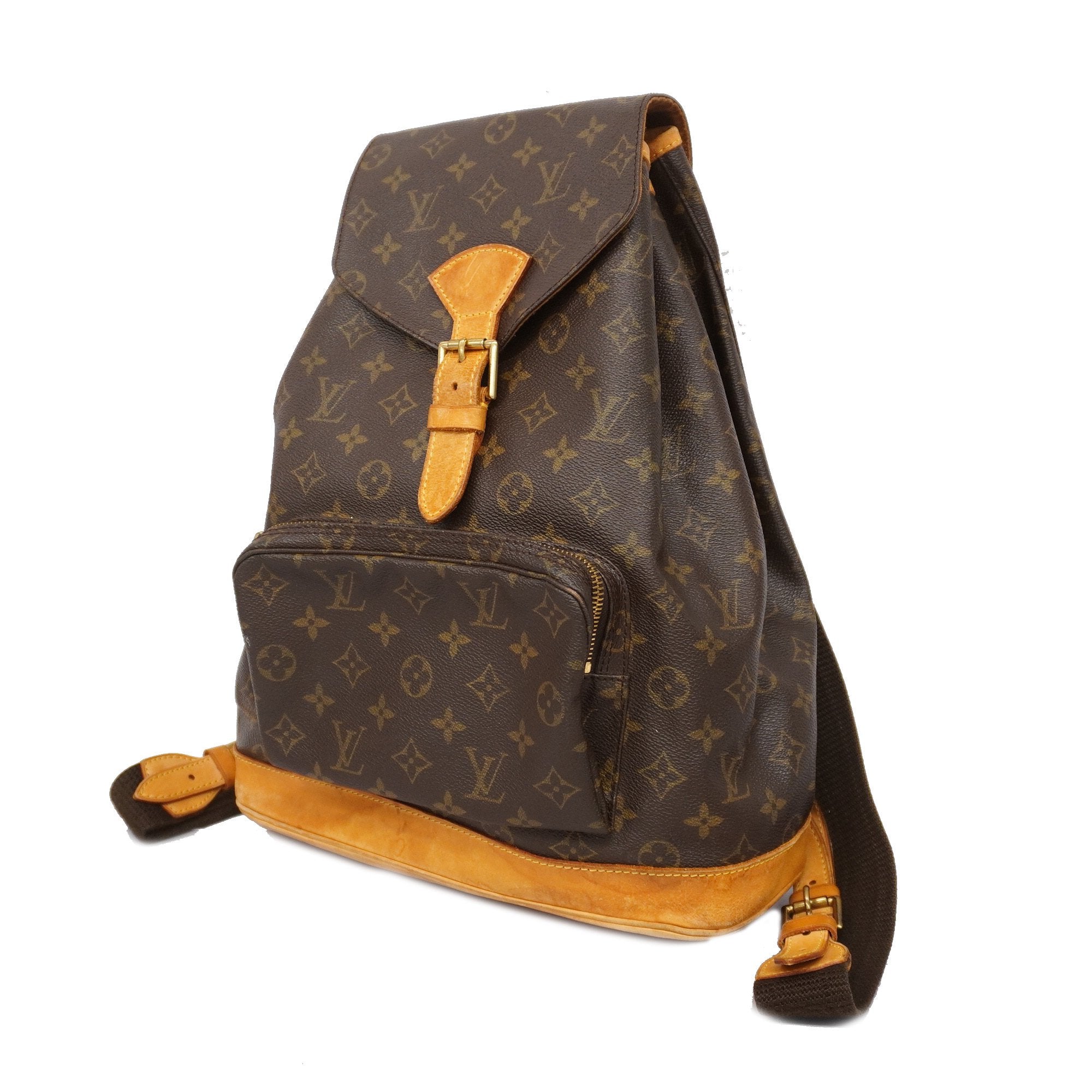 AUTHENTIC LOUIS VUITTON M51135 Monogram Montsouris GM Backpack Bag