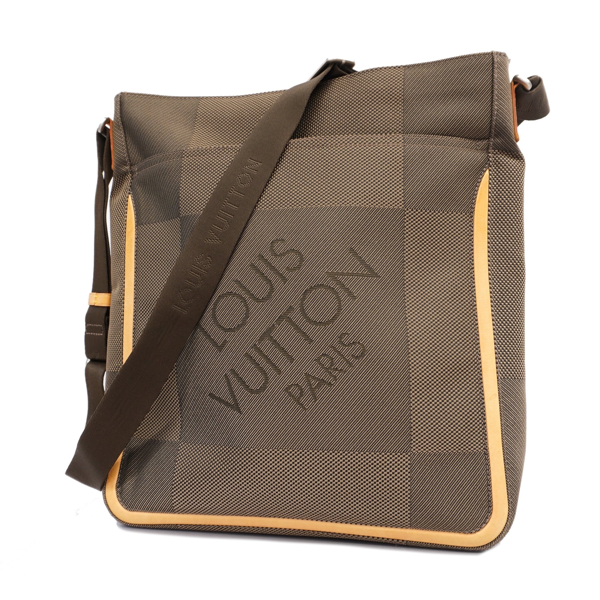 Louis Vuitton M93045 Terre Damier Geant Canvas Compagnon Vertical Laptop/  Document Messenger Bag-SP0074