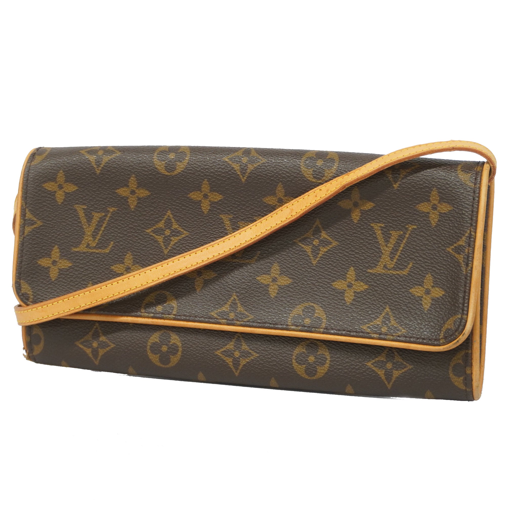 Auth Louis Vuitton Monogram Pochette Twin GM M51852 Women's