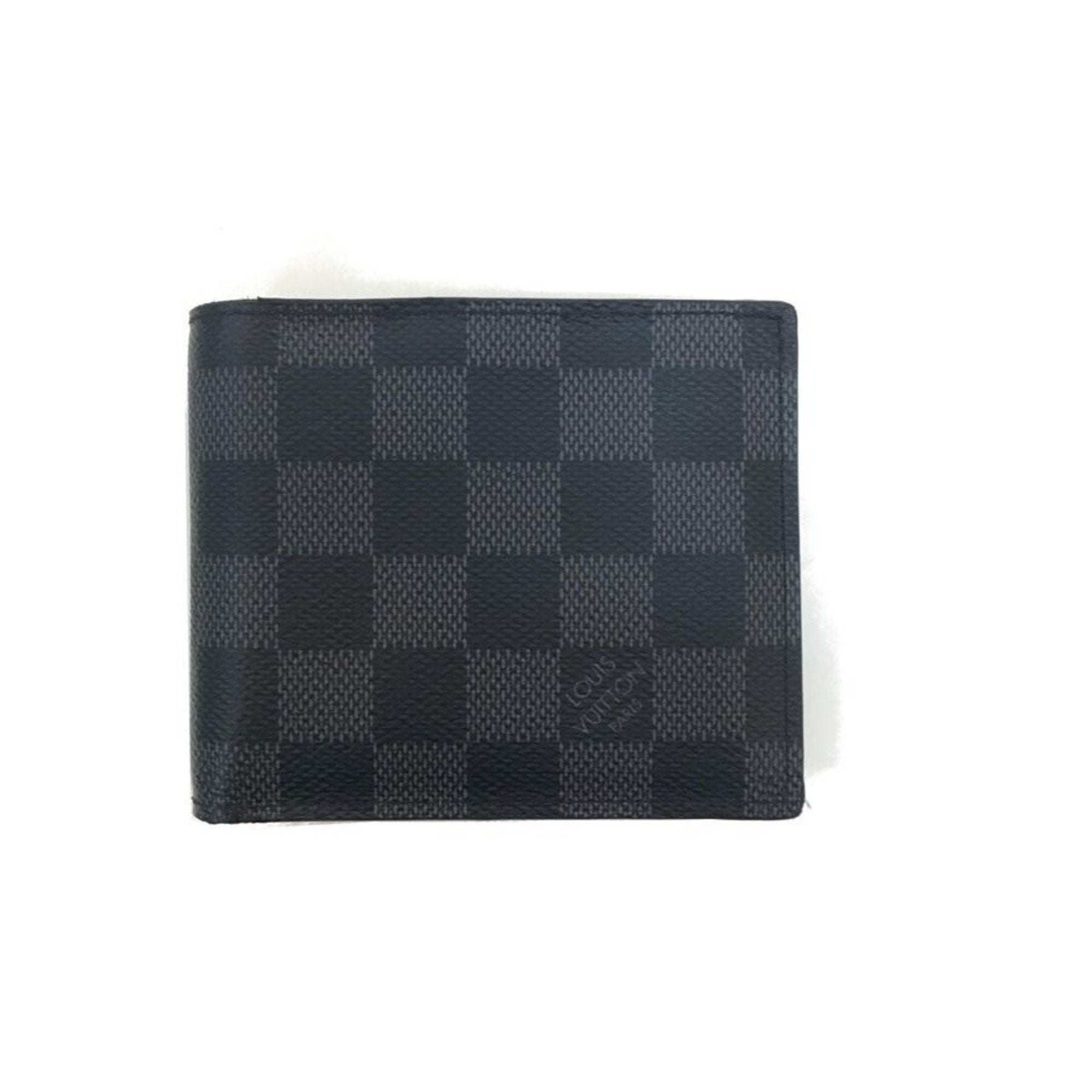 LOUIS VUITTON Damier Graphite James Wallet 89745