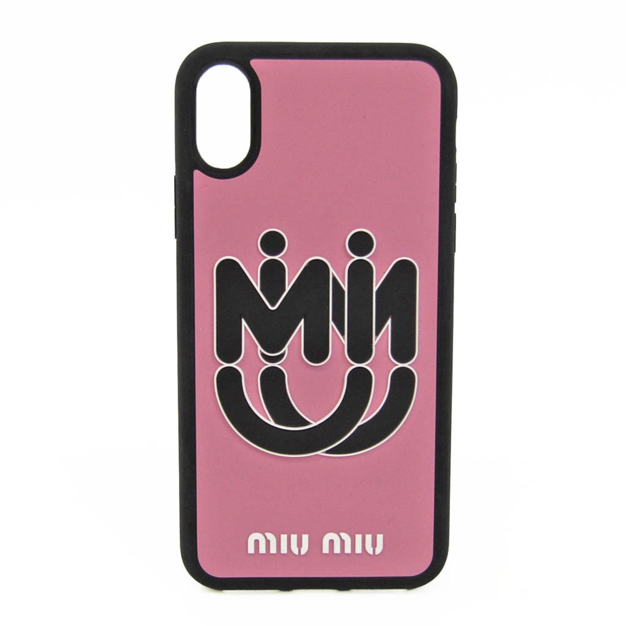 MIU MIU Rubber Phone Bumper For IPhone X Black,Pink 5ZH058