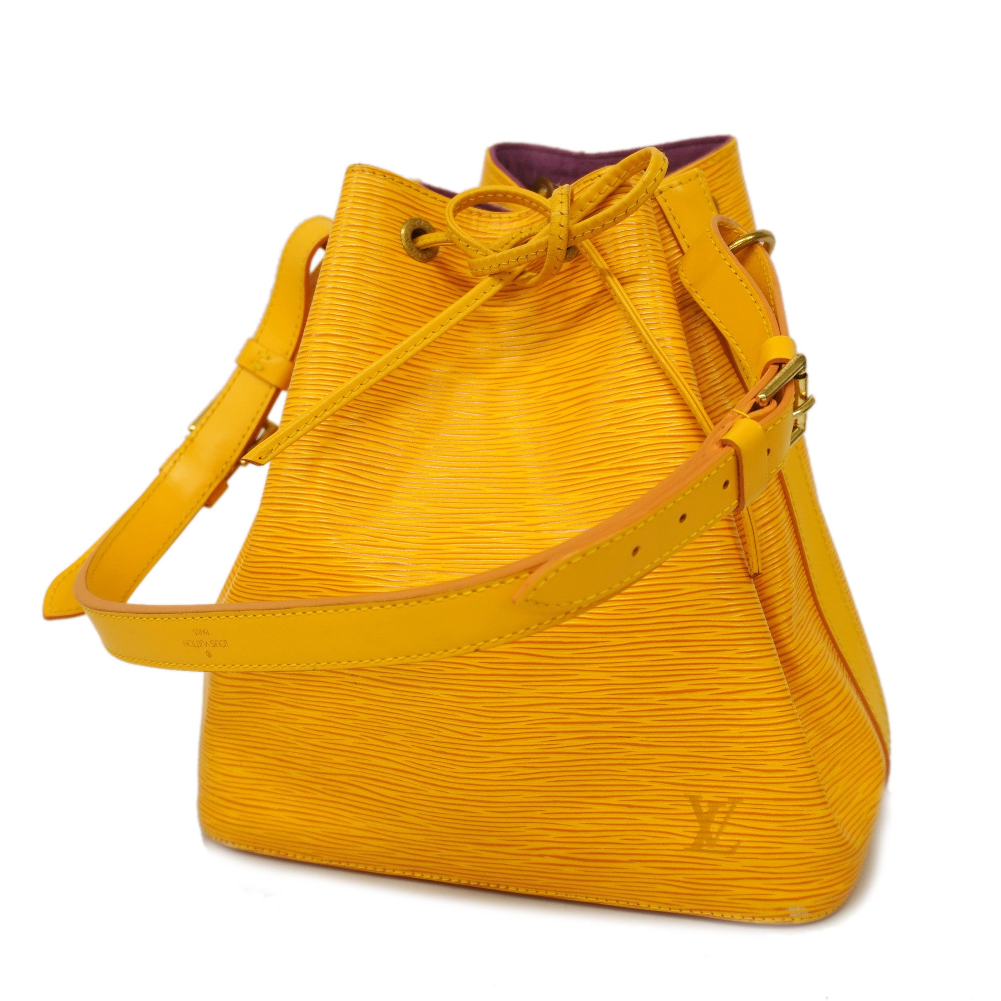 Auth Louis Vuitton Epi Petit Noe M44109 Women's Shoulder Bag Jaune