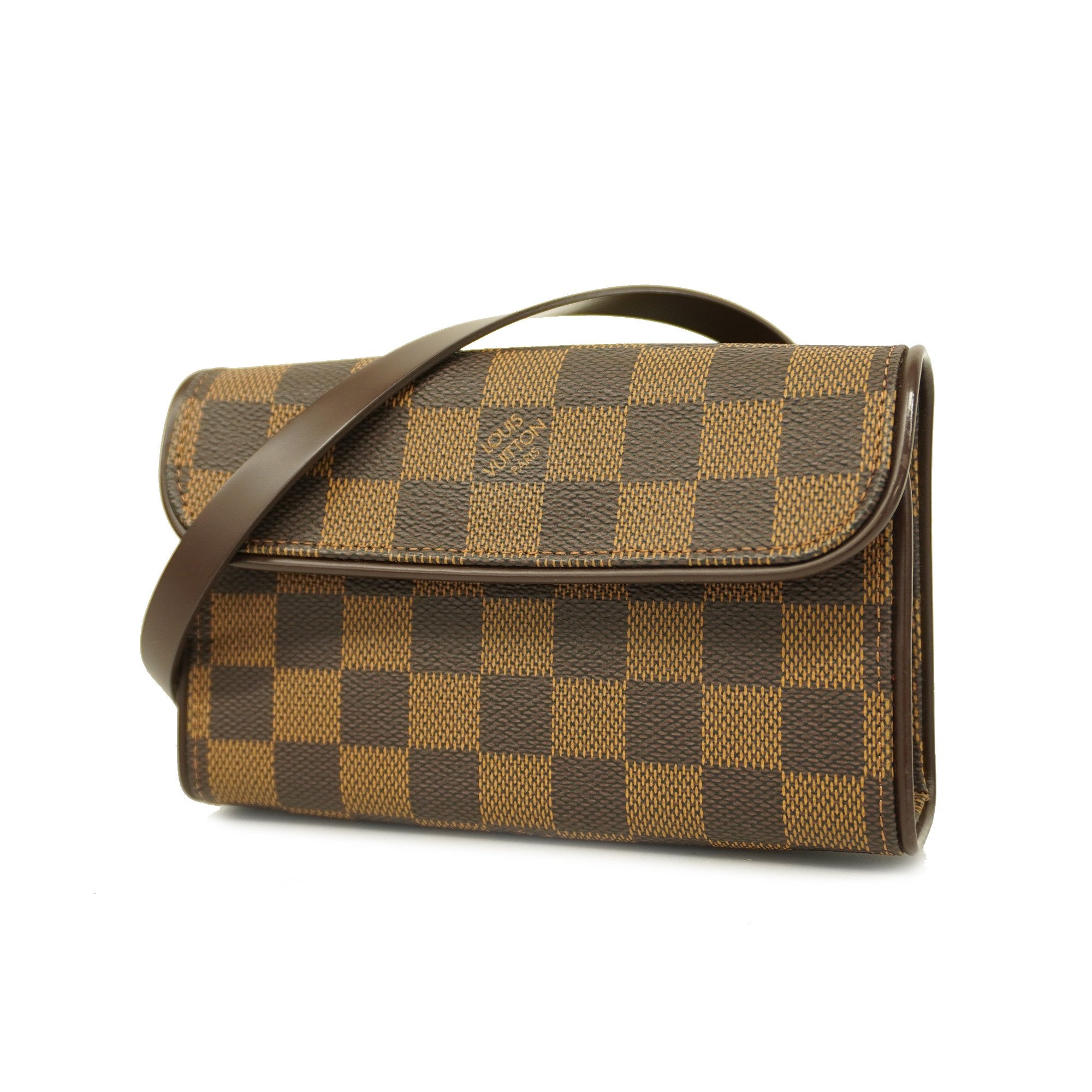 Auth Louis Vuitton Damier Pochette Florentine SPO N51857 Women's