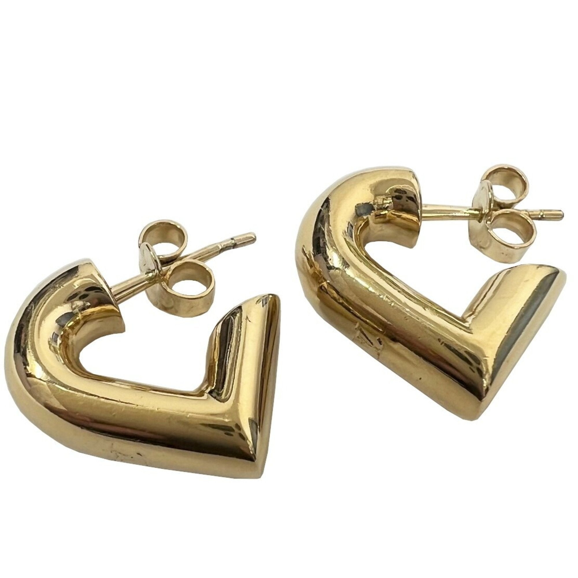 Louis Vuitton Limited Edition Heart Earrings GM Gold in Gold Metal - GB
