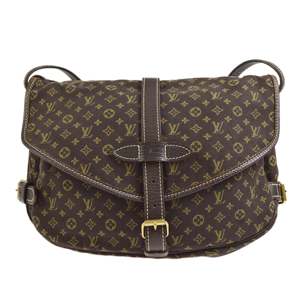 Louis Vuitton Louis Vuitton Saumur 30 Ebene Brown Monogram Mini Lin