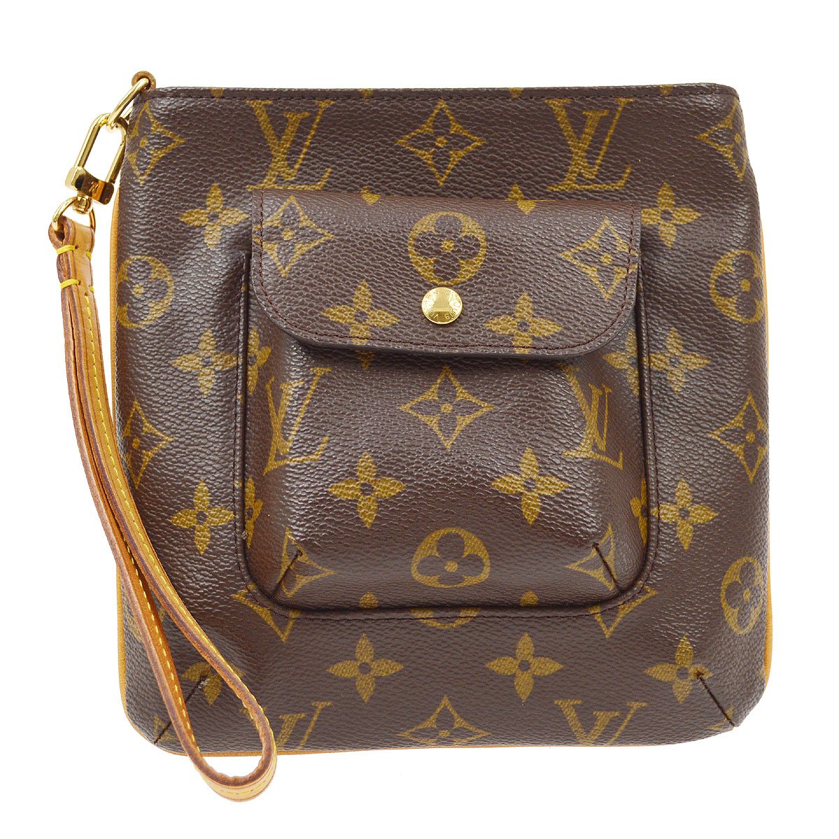 LV Partition M51901 Brown Monogram Canvas with Leather and Gold