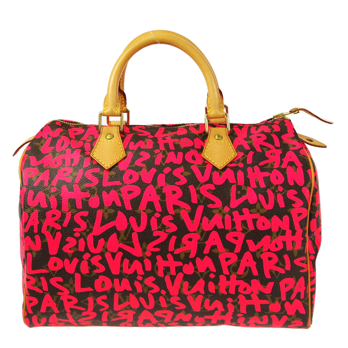 Louis Vuitton Speedy 30 Graffiti Monogram Satchel Bag