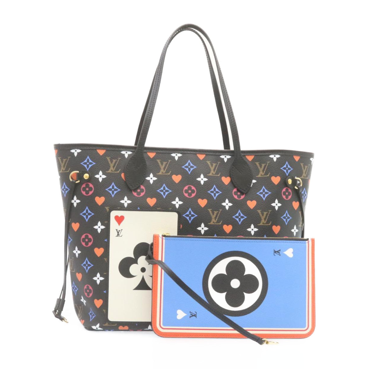 Louis Vuitton Preloved Monogram Neverfull Game on Tote Bag