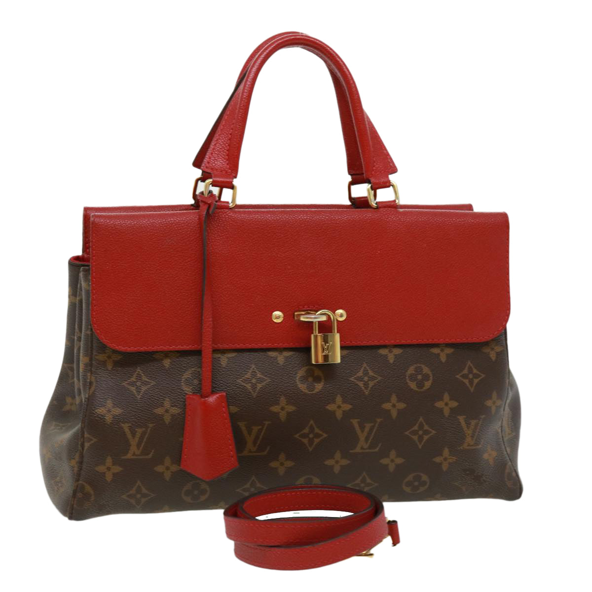 Louis Vuitton Venus Monogram Canvas 2way Satchel Bag Brown