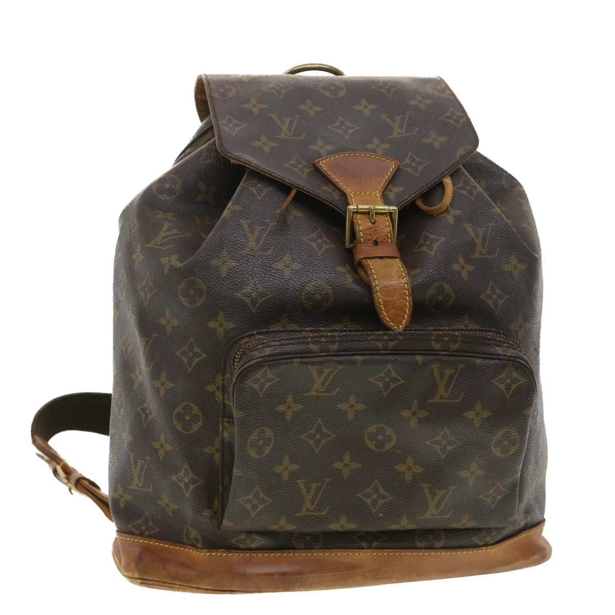 LOUIS VUITTON Montsouris Used Back Pack Monogram Brown M51135