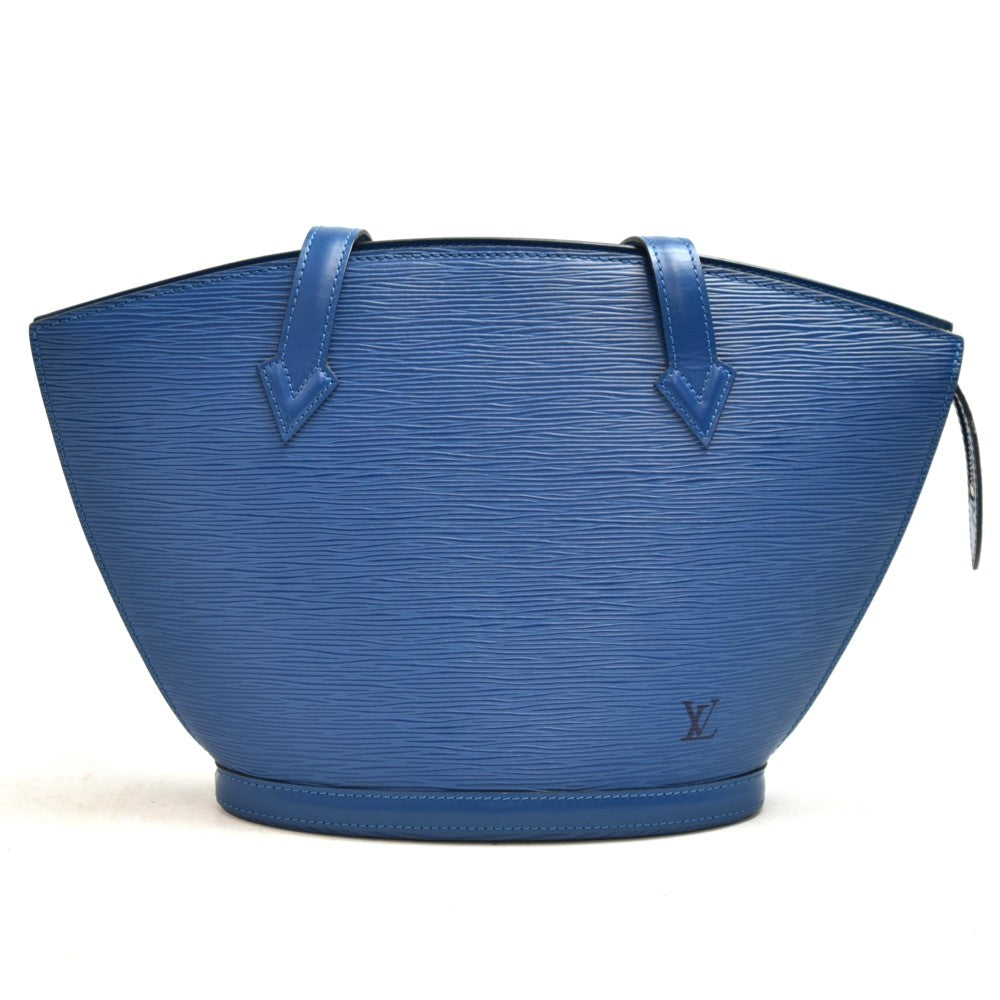 Auth Louis Vuitton Saint Jacques Long Strap Blue EPI Leather Shoulder  Handbag