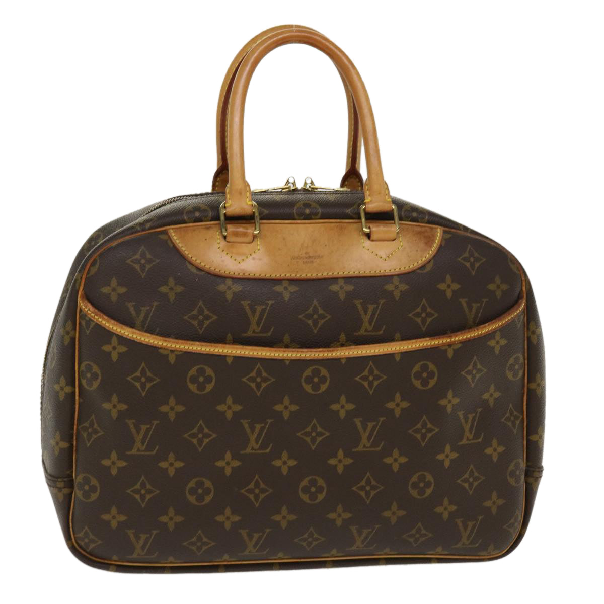 Louis Vuitton, Bags, Louis Vuitton Monogram Deauville Hand Bag M4727 Lv  Auth 38589