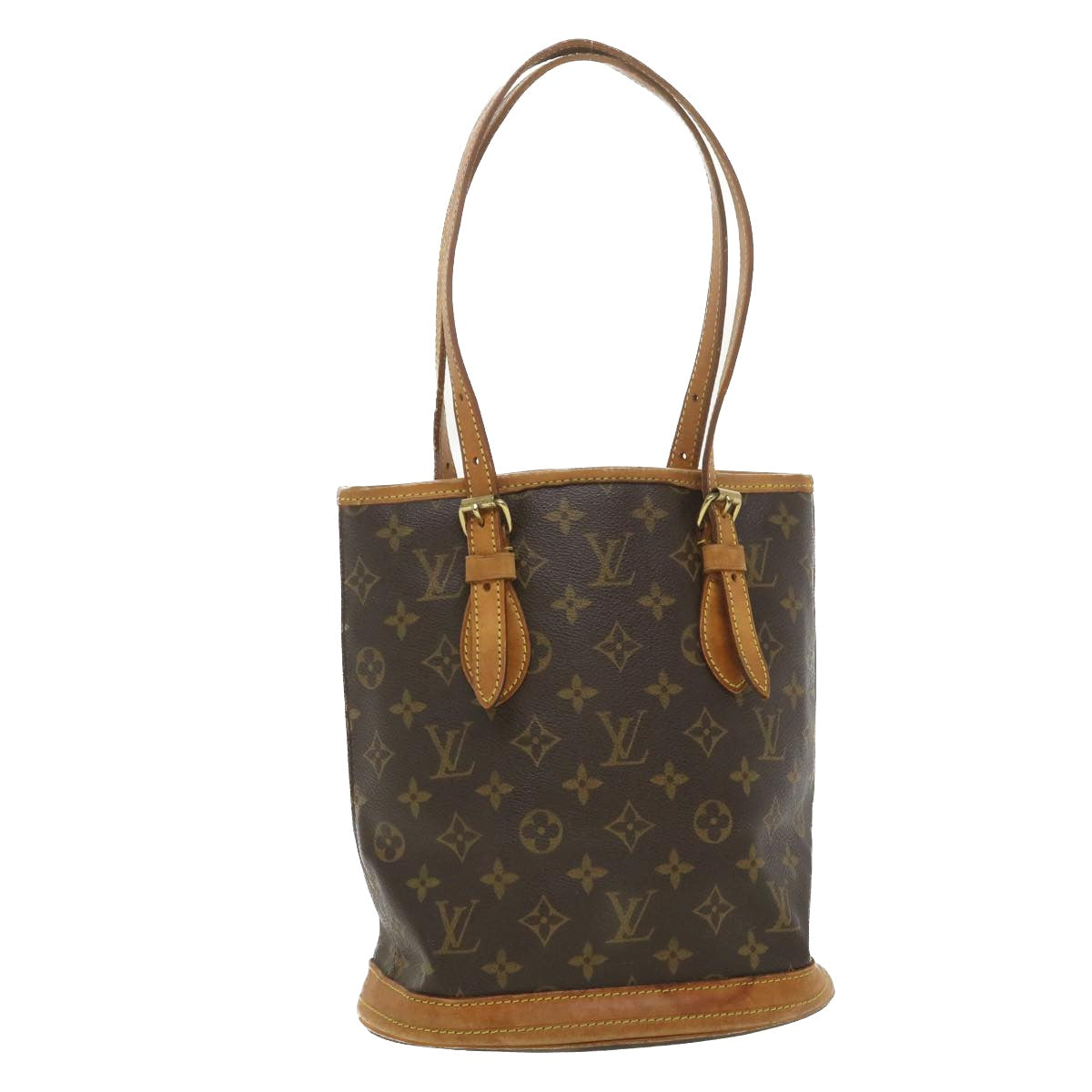 LOUIS VUITTON Bucket PM Used Shoulder Tote Bag M42238 France