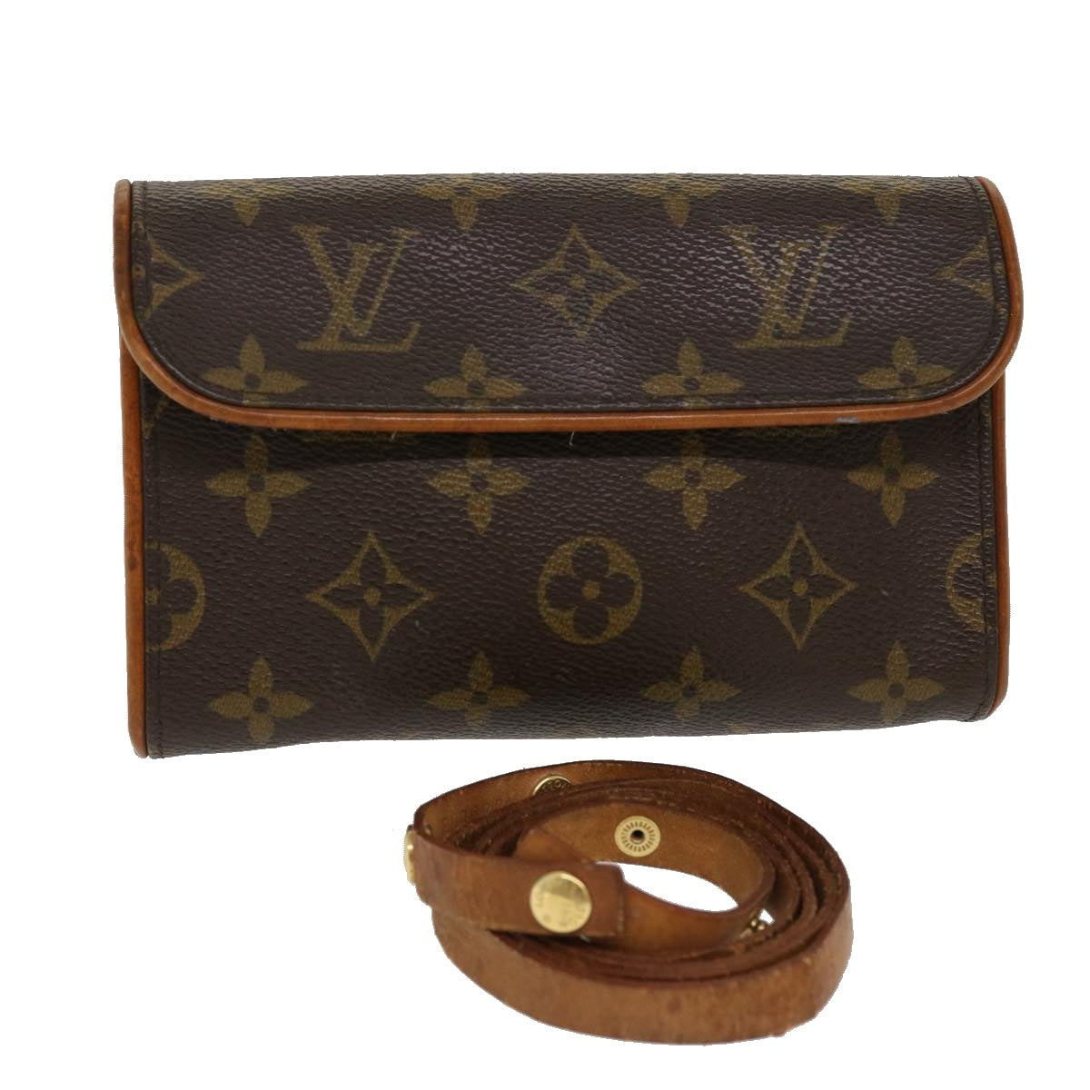 LOUIS VUITTON Monogram Canvas Florentine Small Pochette Belt Bag M51855